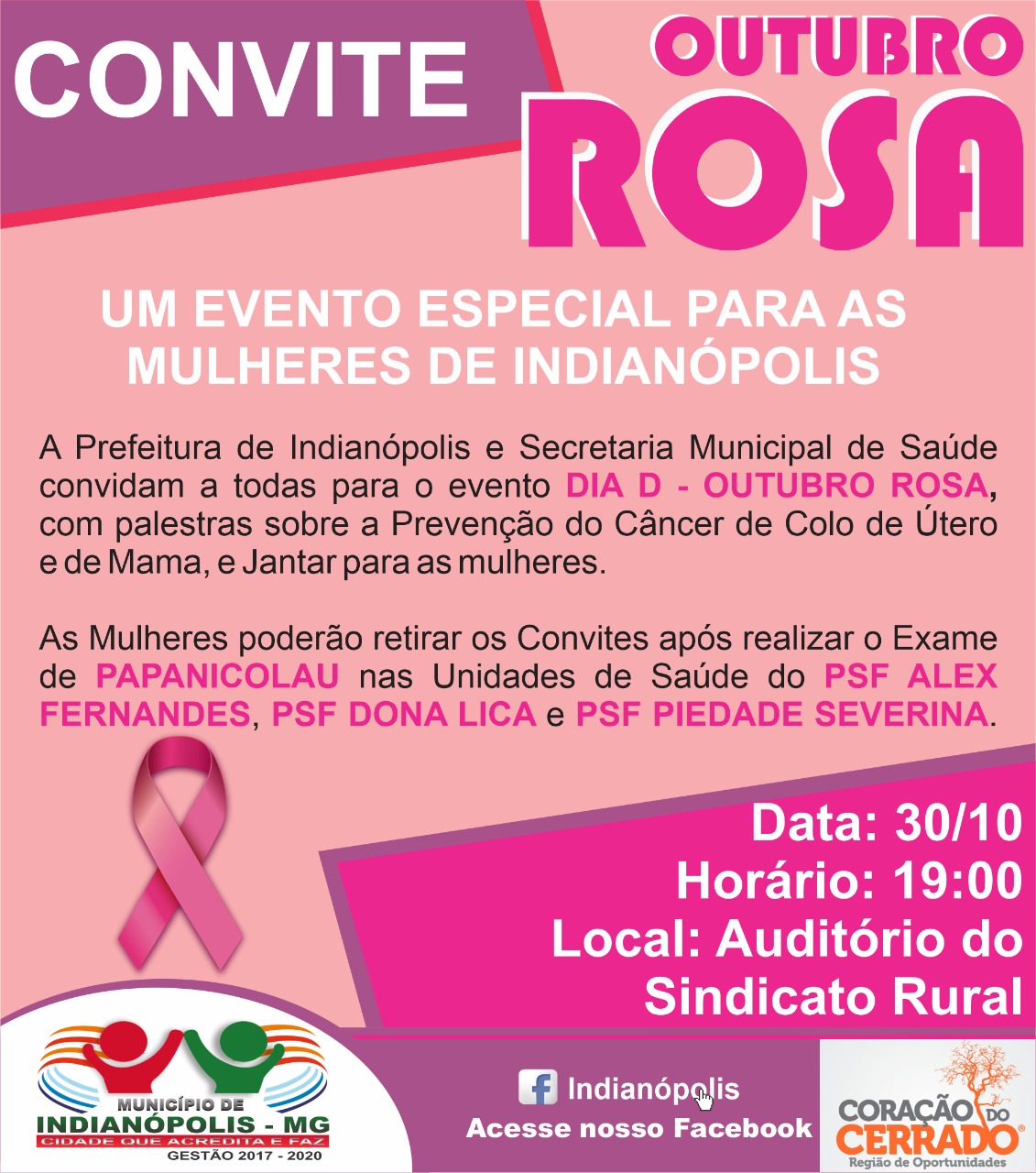 Outubro Rosa Ter Evento Especial Para Mulheres Em Indian Polis