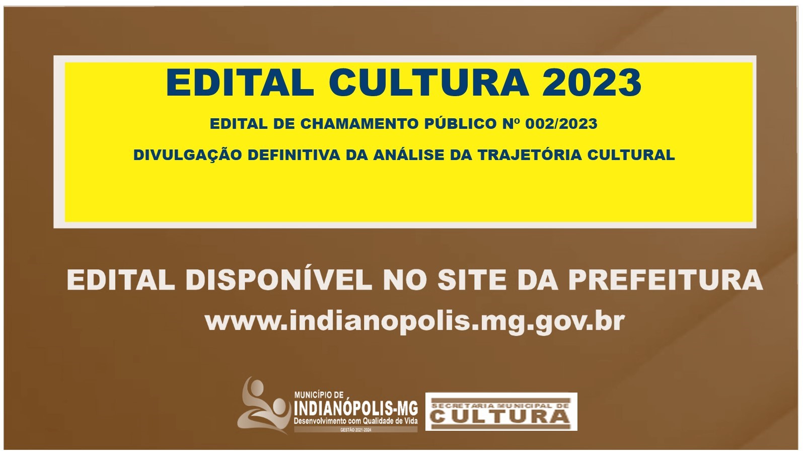 DIVULGAÇÃO DEFINITIVA DA ANÁLISE DA TRAJETÓRIA CULTURAL