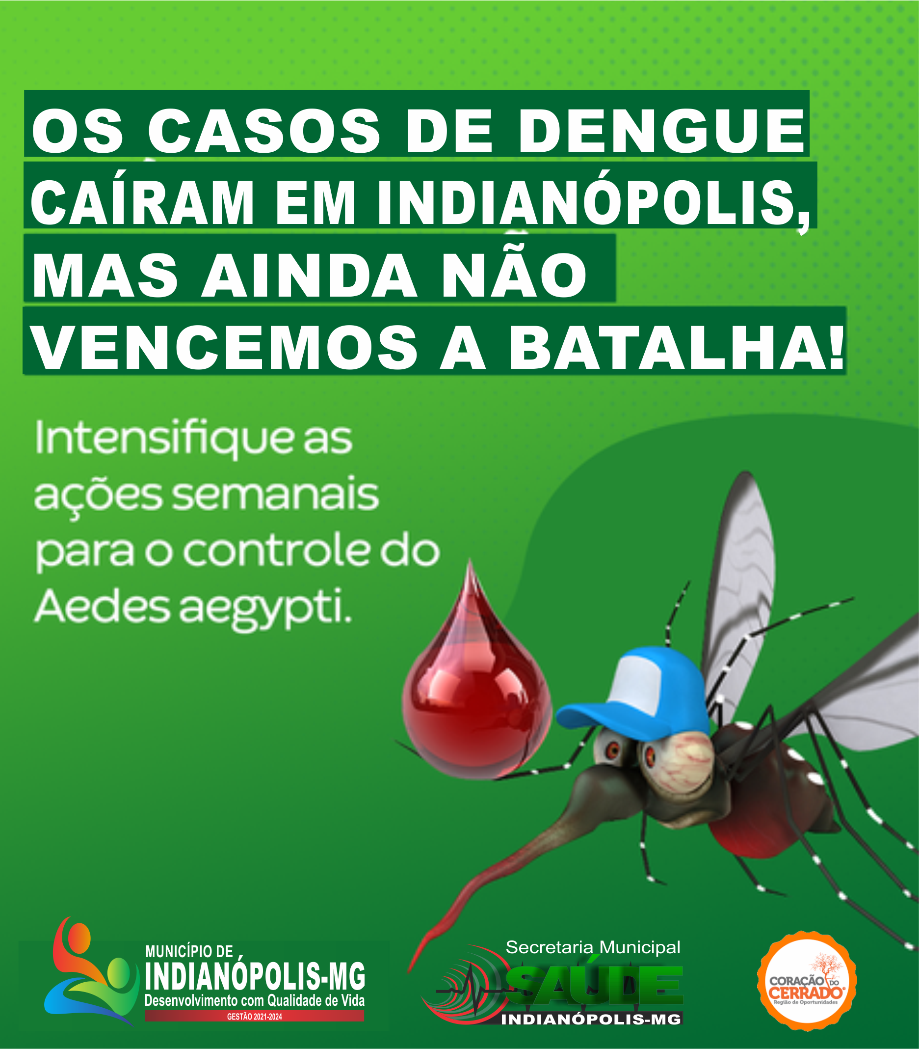 OS CASOS DE DENGUE CAÍRAM EM INDIANÓPOLIS