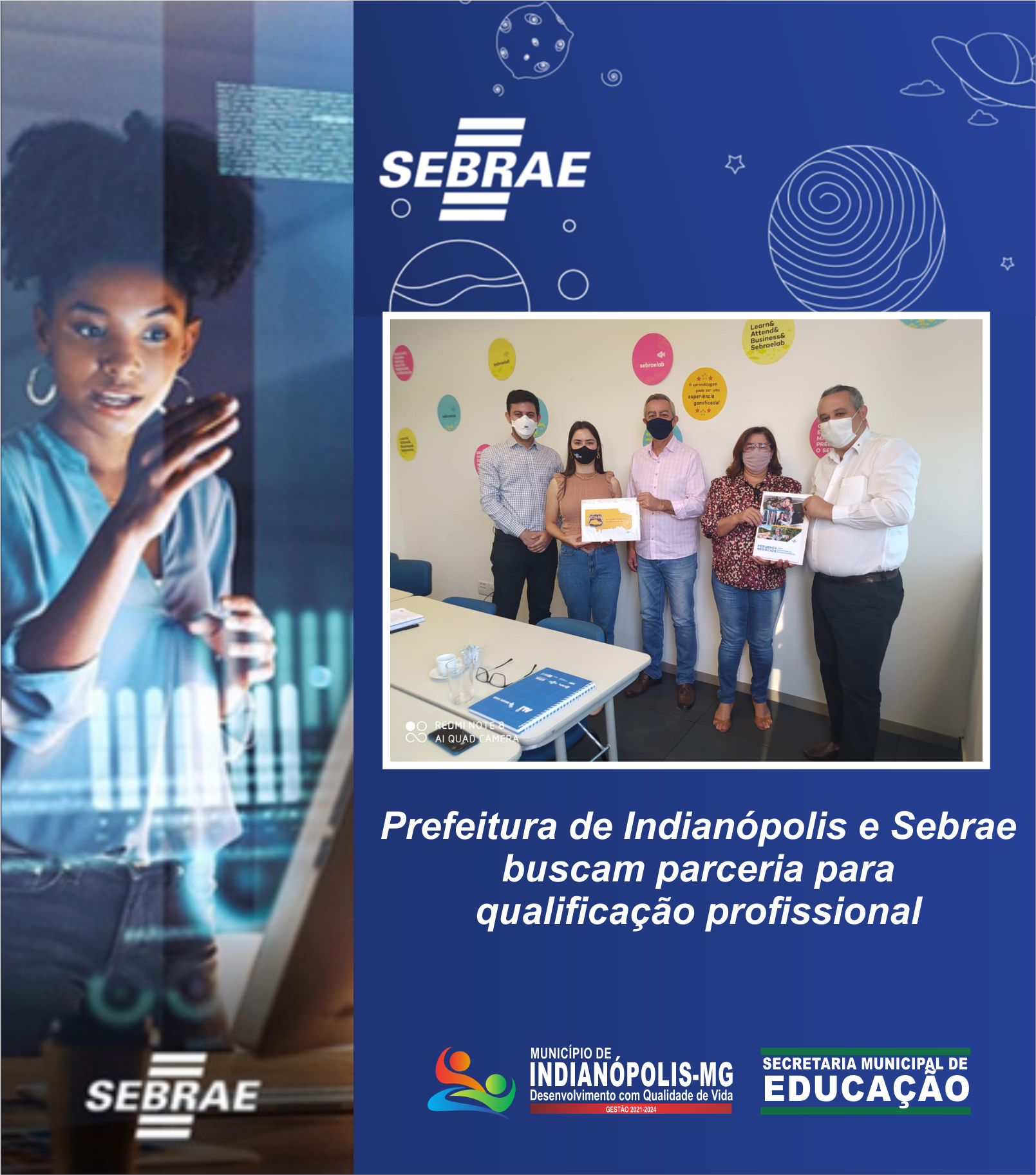 Prefeitura de Indianópolis e Sebrae buscam parceria para qualificação profissional