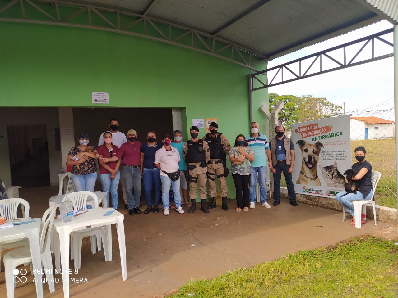 Indianópolis teve Dia D de vacinação antirrábica