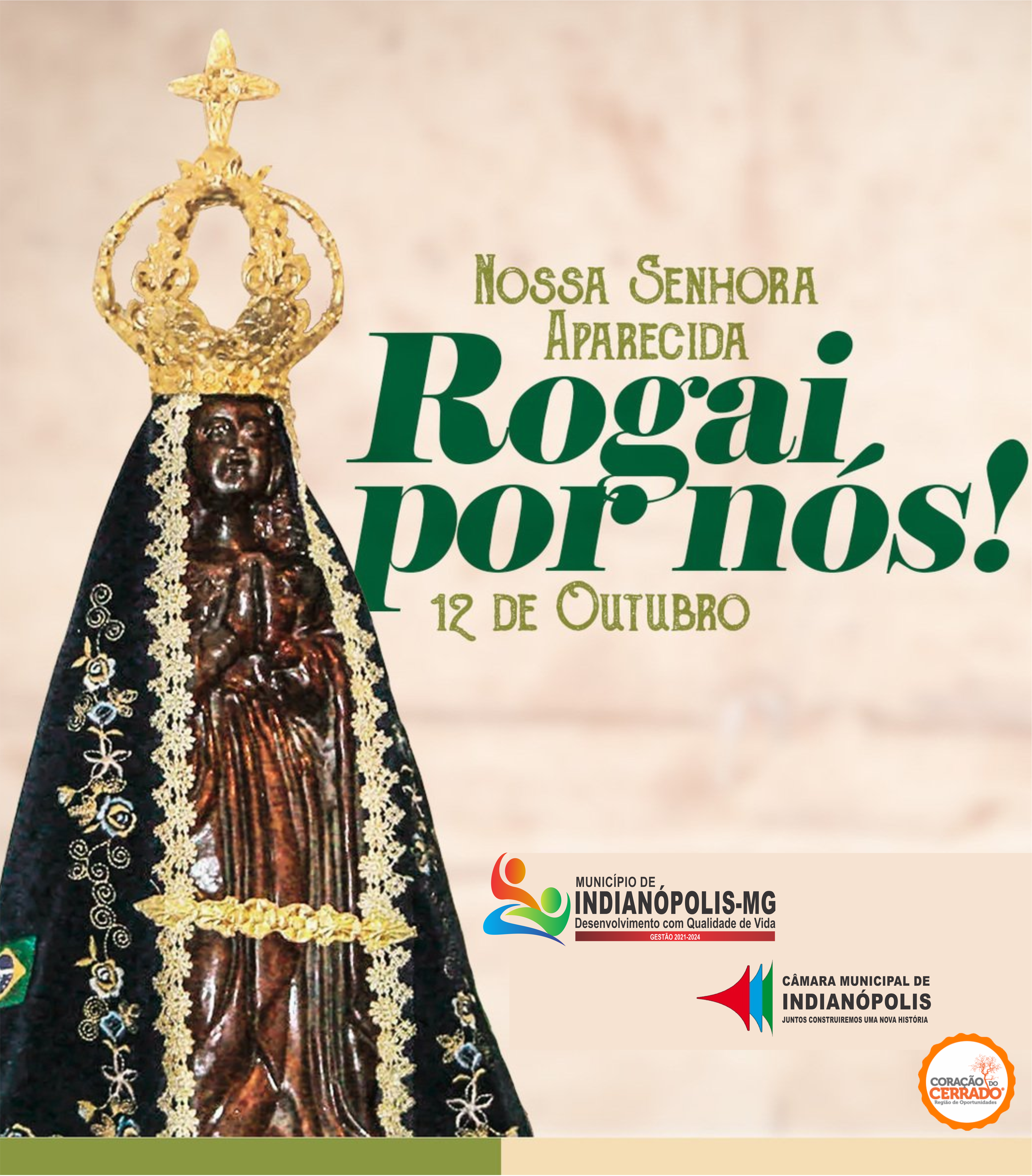 12 DE OUTUBRO –  DIA DE NOSSA SENHORA APARECIDA