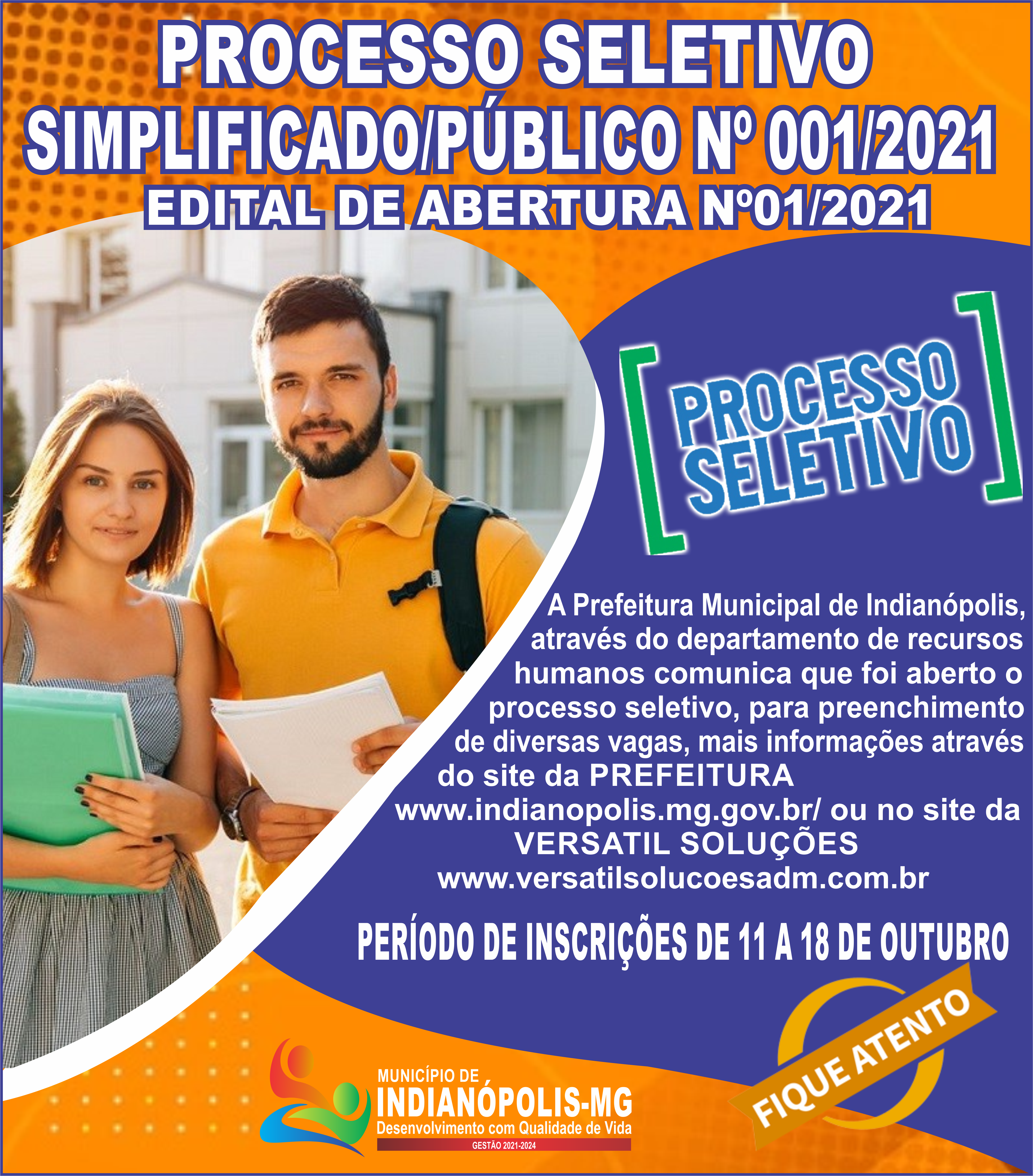 Processo seletivo simplificado n 01/2021. Edital de abertura n 01/2021