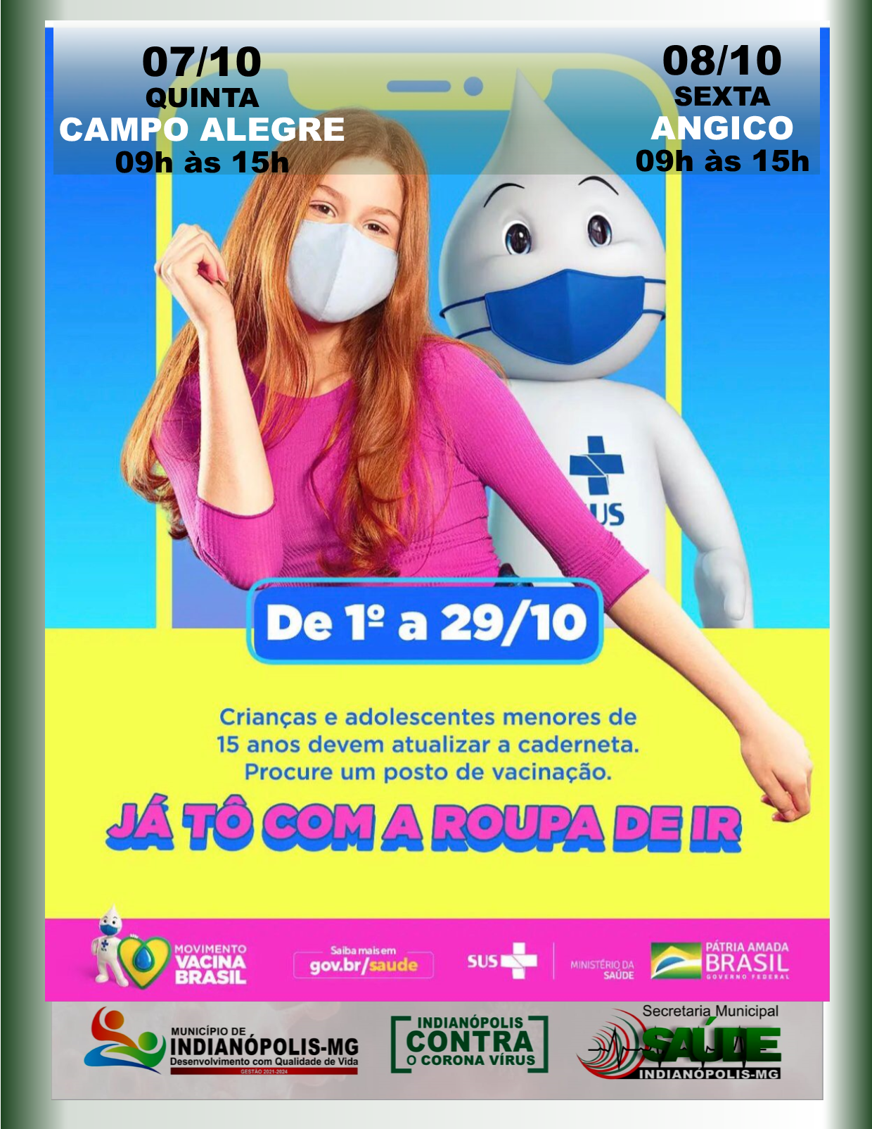 Atualização da Caderneta de Vacinação em Indianópolis