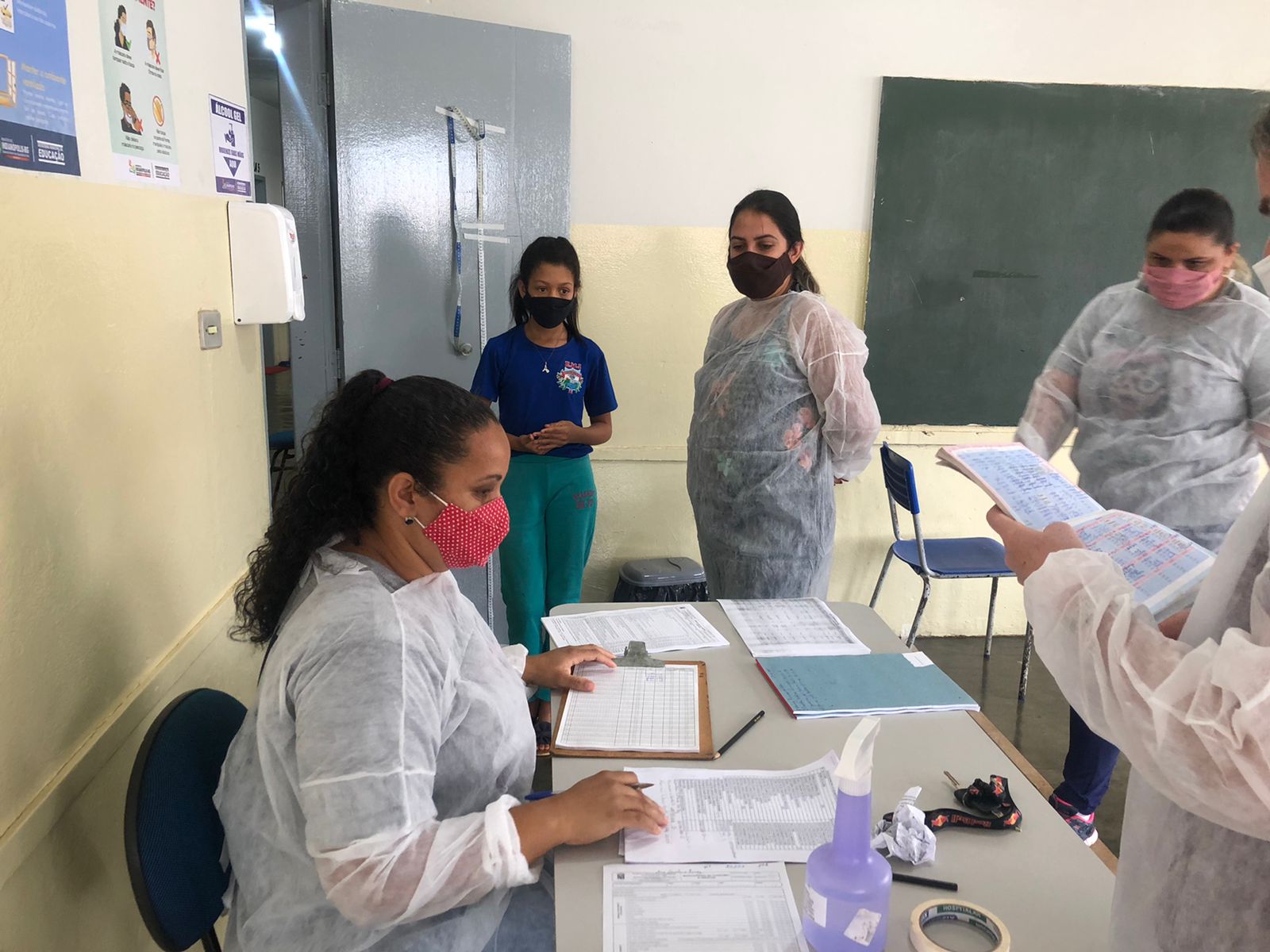 Saúde na Escola trabalha na atualização dos cartões de vacina e antropometria