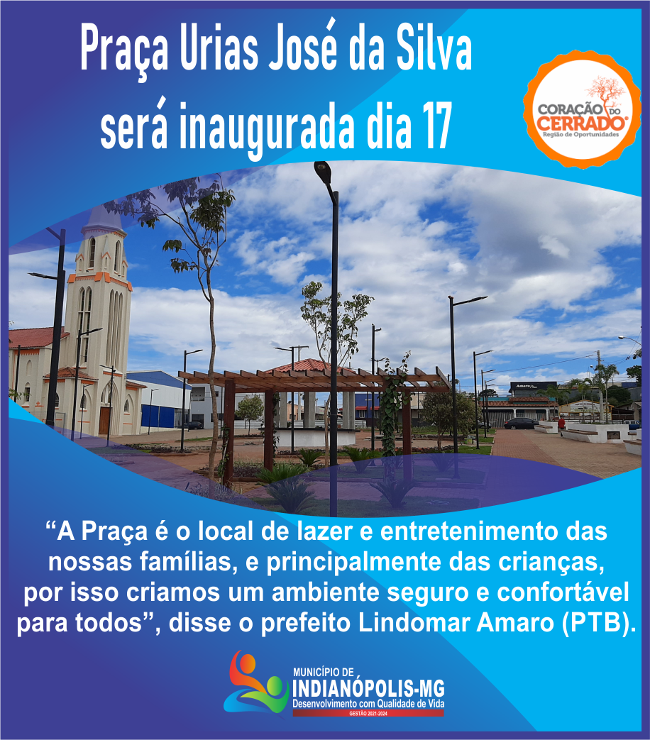 Praça Urias José da Silva será inaugurada dia 17