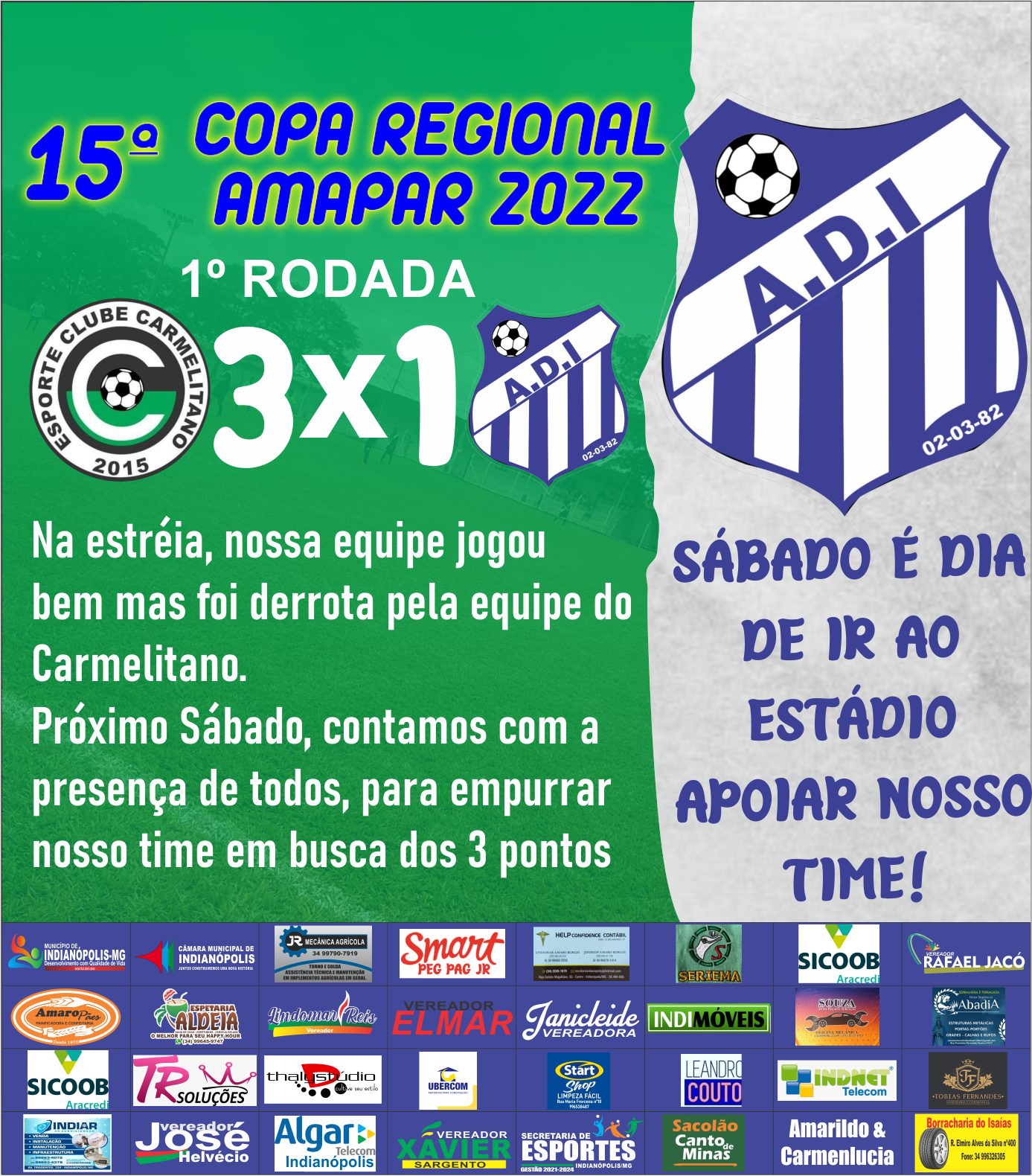 Derrota na primeira rodada