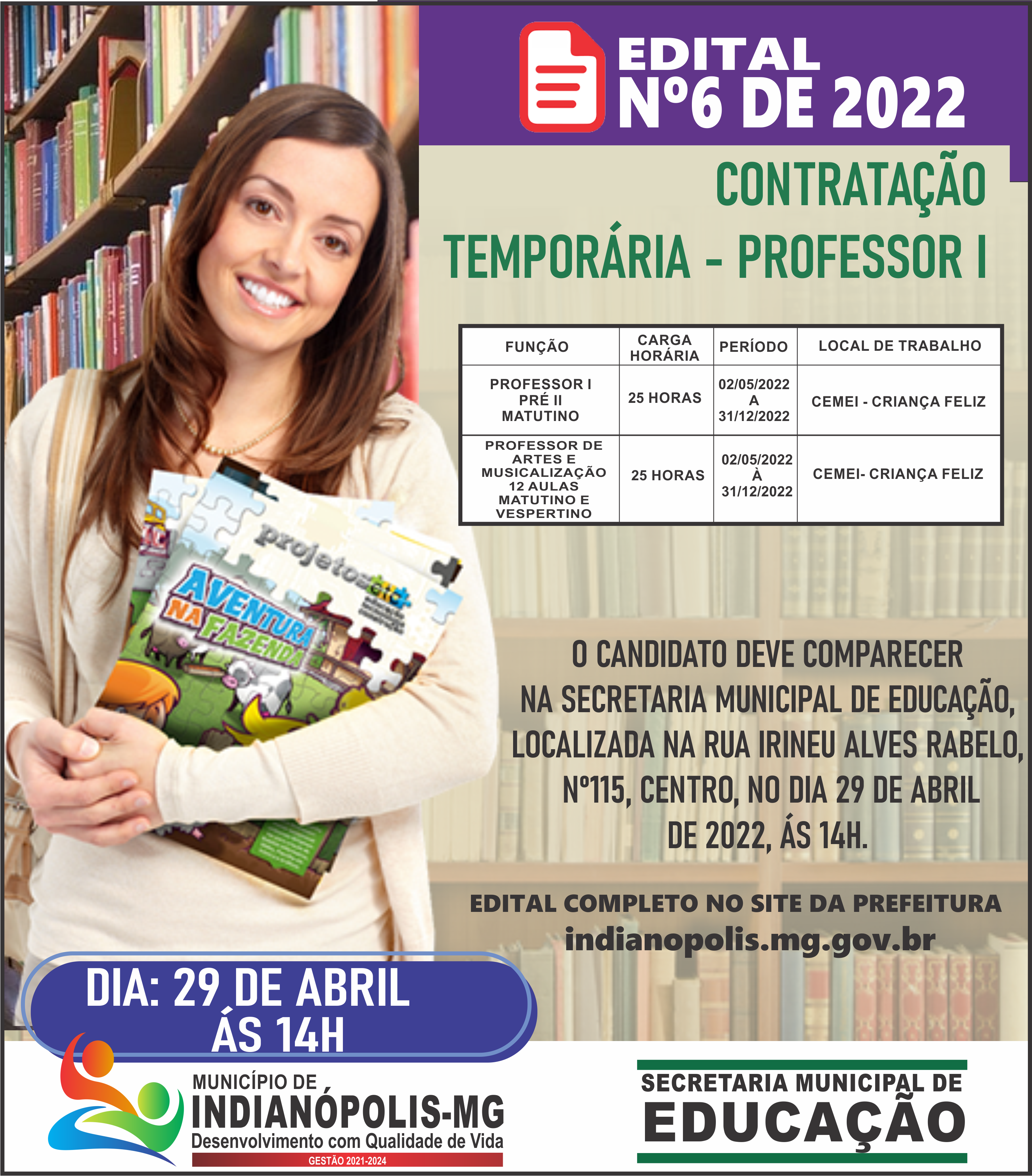 EDITAL Nº6 DE 2022