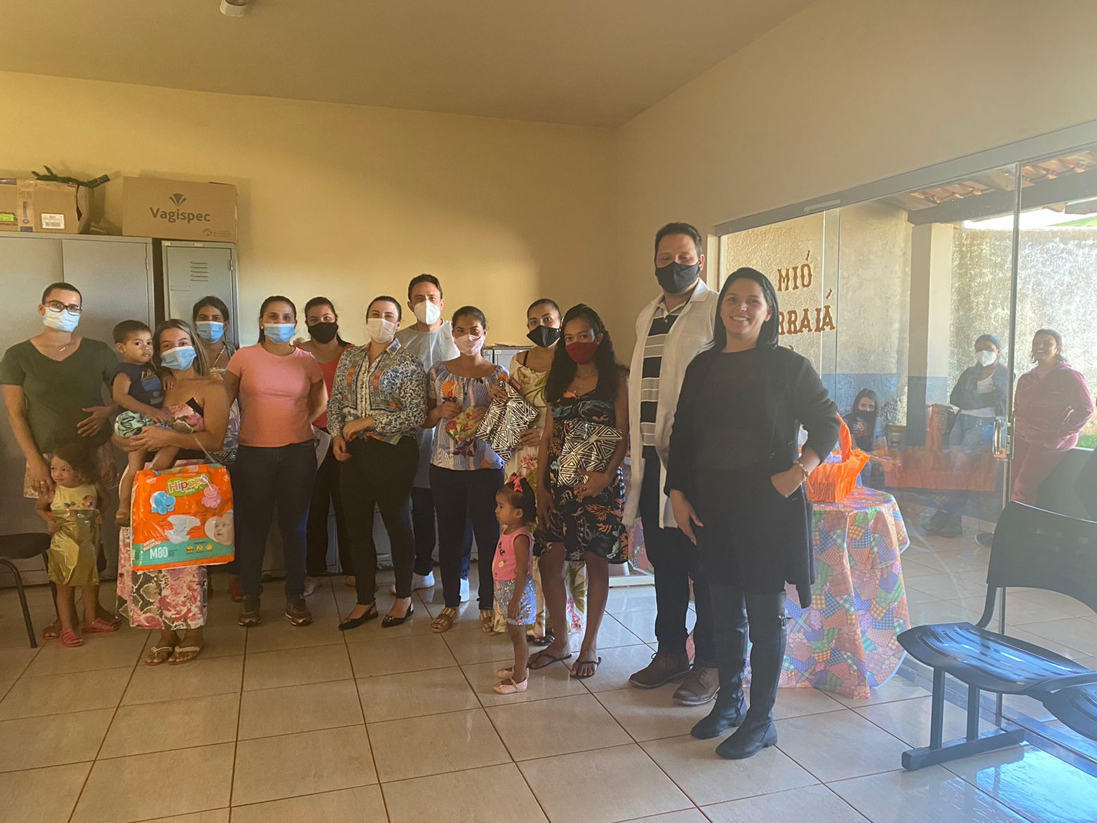 Gestantes participaram de reunião em Indianópolis