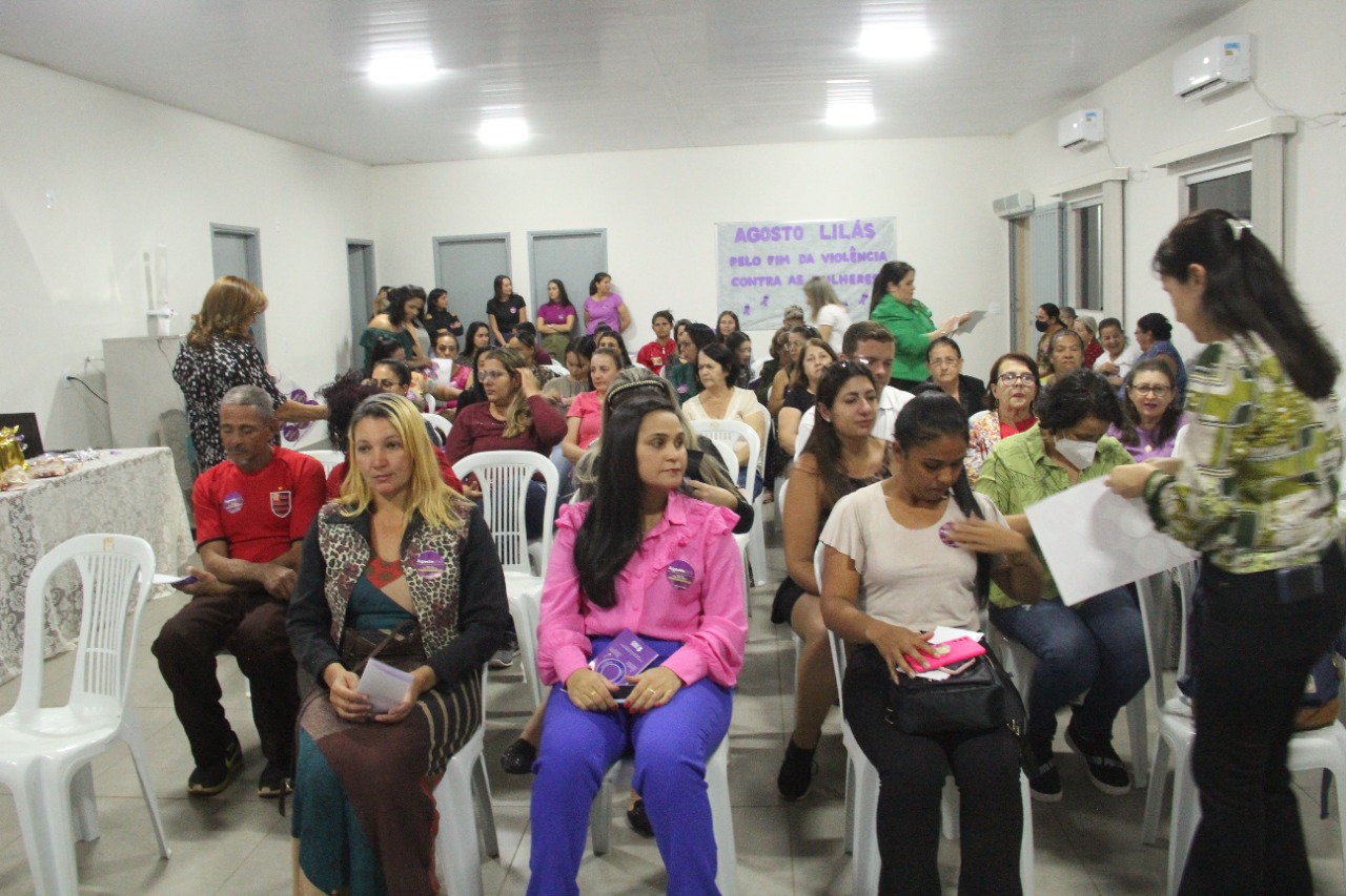 Agosto Lilás debateu combate a violência contra a mulher em Indianópolis