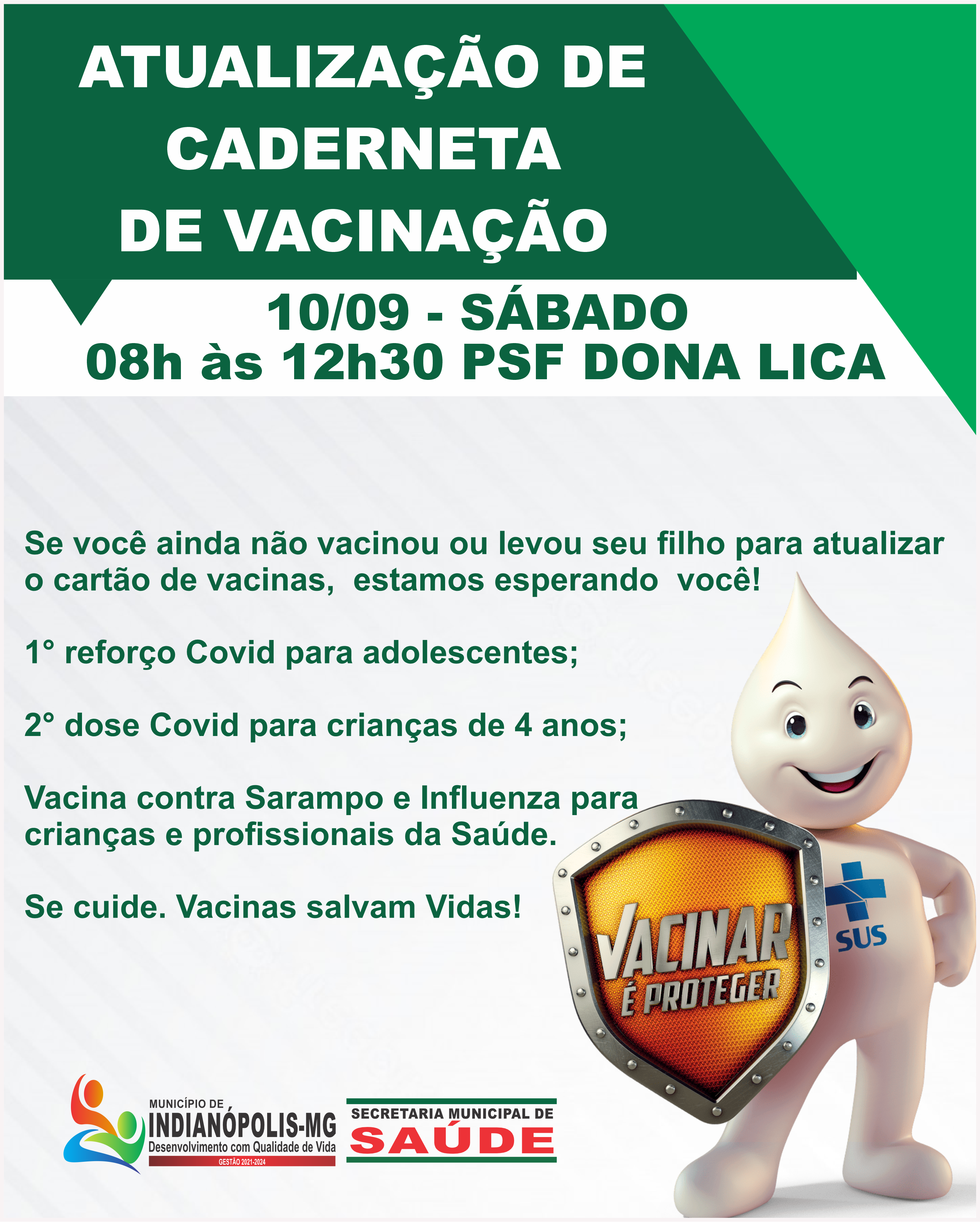 ATUALIZAÇÃO DE CADERNETA DE VACINAÇÃO