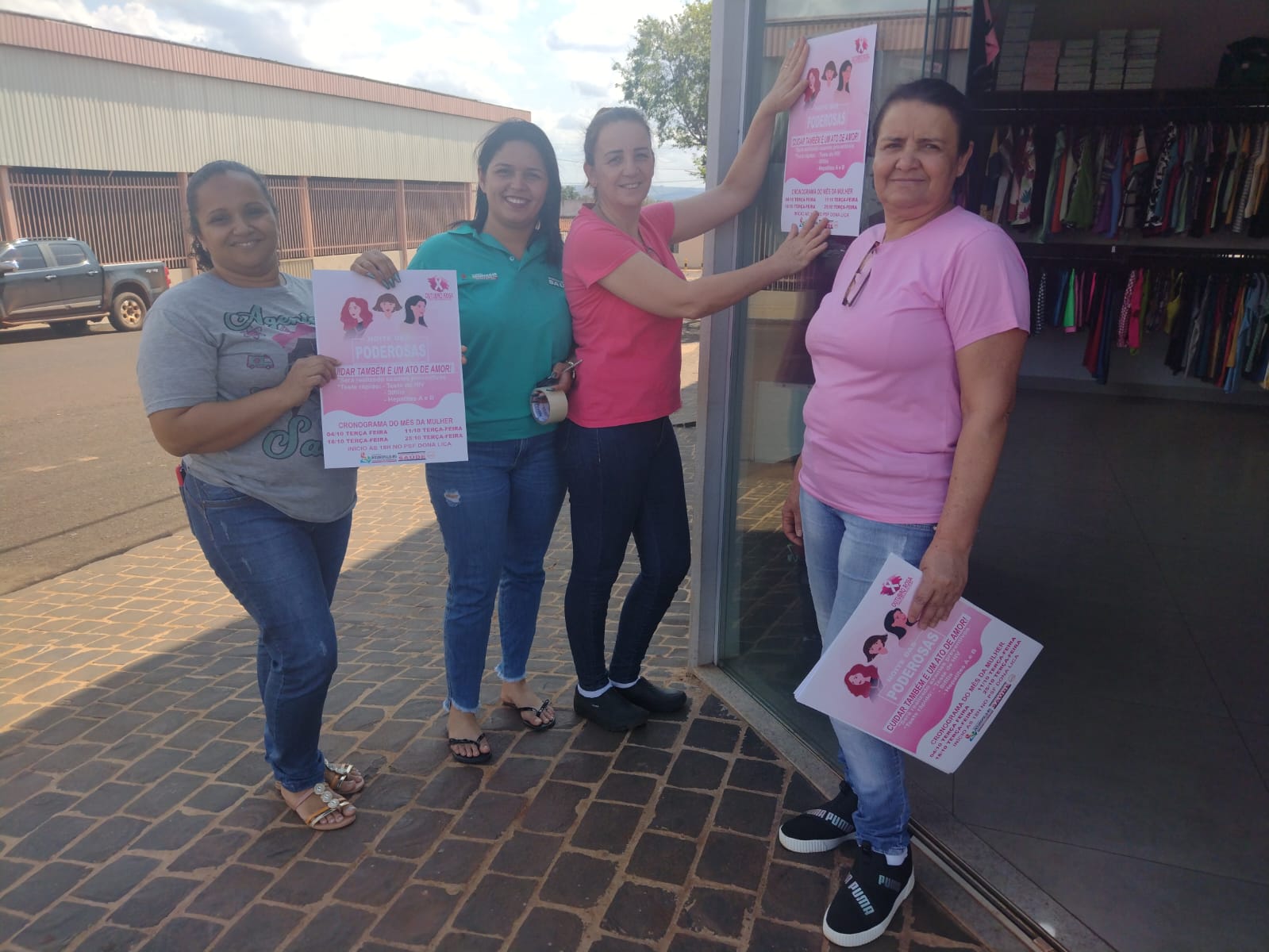 AÇÕES DO OUTUBRO ROSA EM INDIANÓPOLIS