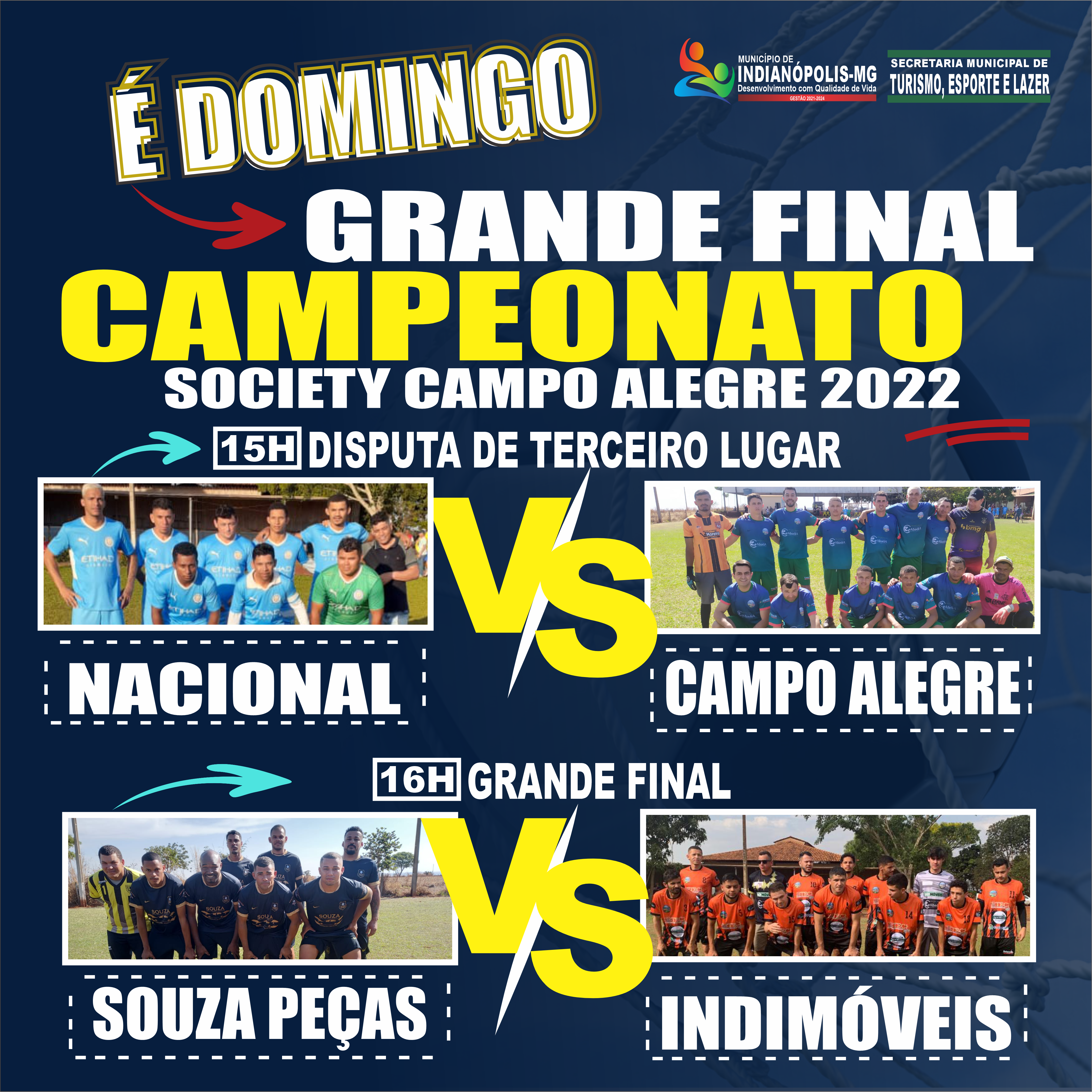 É DOMINGO GRANDE FINAL CAMPEONATO SOCIETY