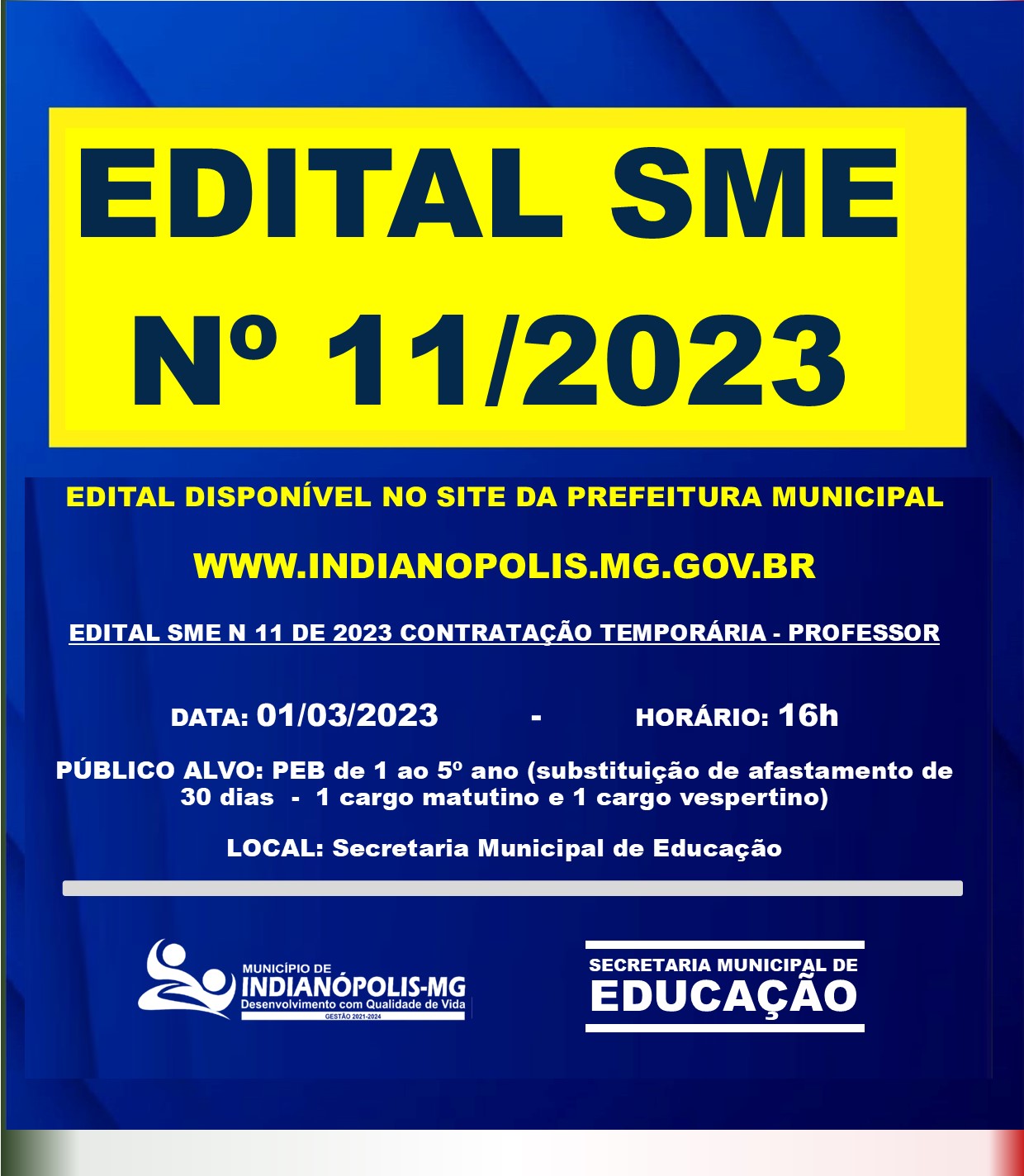 EDITAL SME – 011/2023