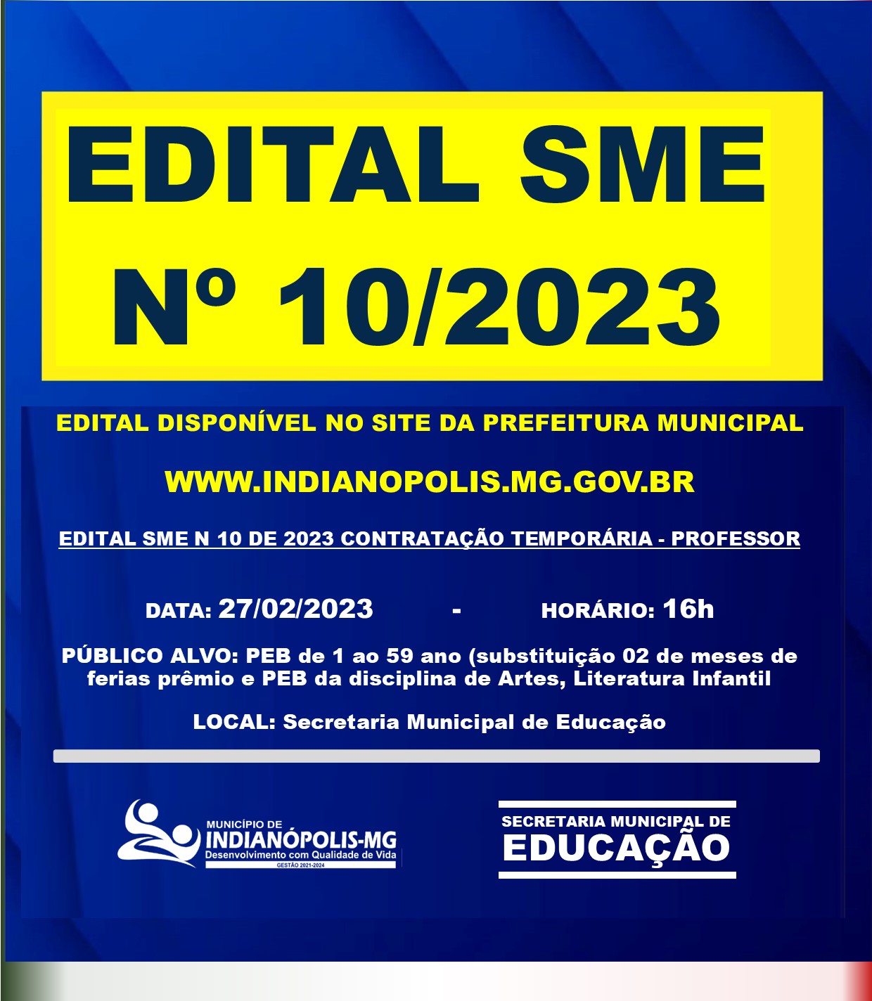 EDITAL SME Nº 10/2023