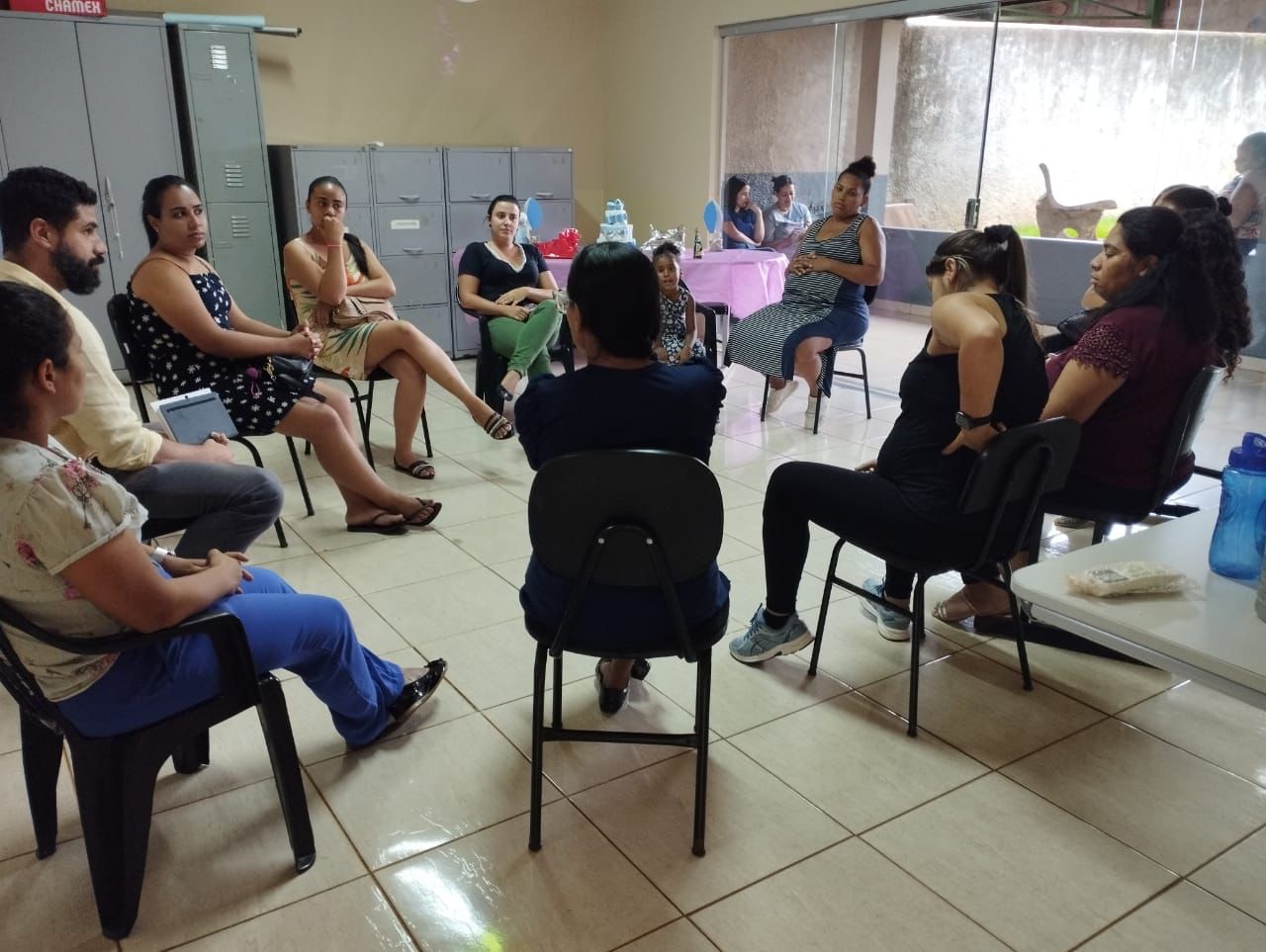 REUNIÃO COM GRUPO DE GESTANTES NO PSF ALEX FERNANDES