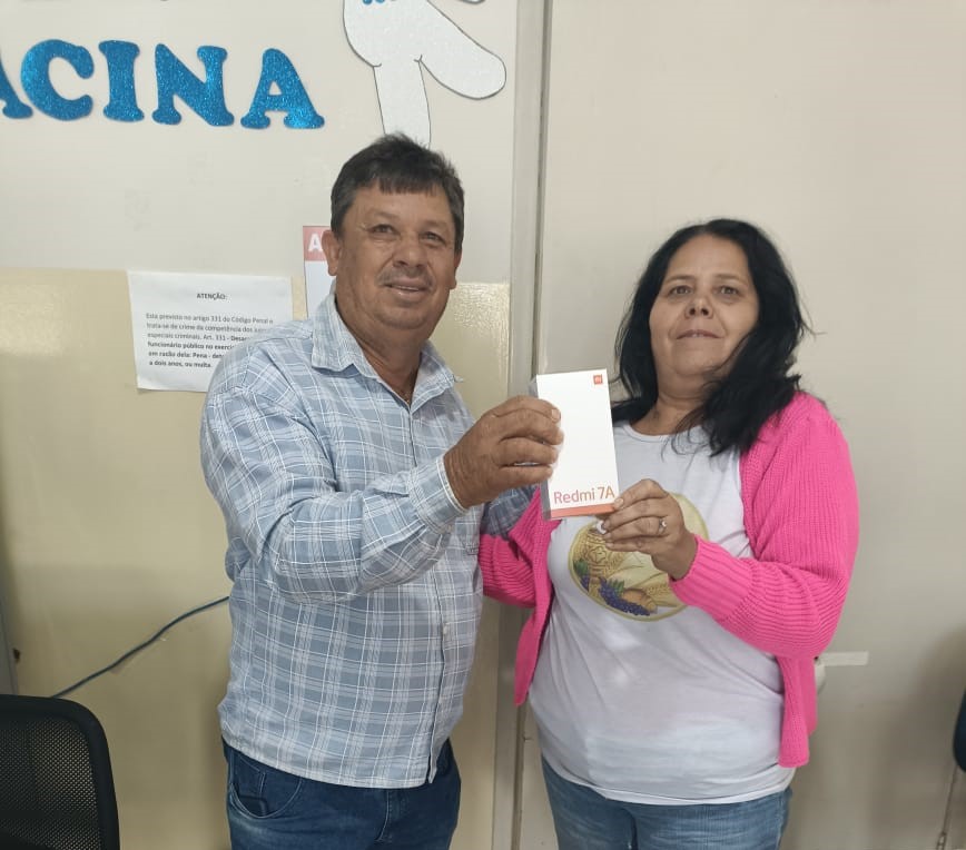 SECRETARIA DE SAÚDE SORTEIA CELULAR PARA QUEM SE VACINOU