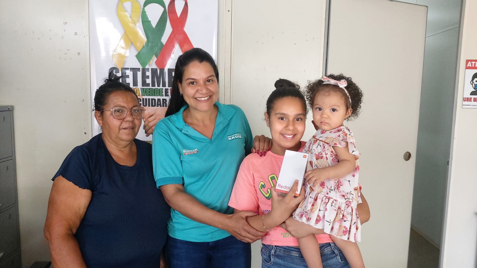 CAMPANHA CARTÃO DE VACINAS EM DIA TEVE SORTEIO DE MAIS UM CELULAR