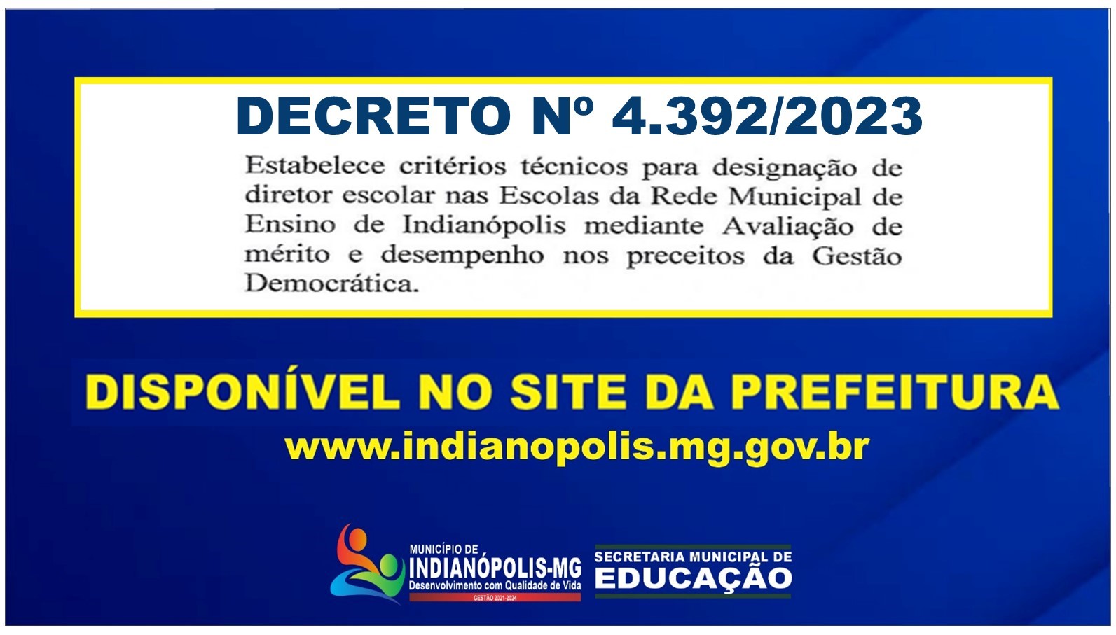 DECRETO 4.392/2023 – Diretor Escolar