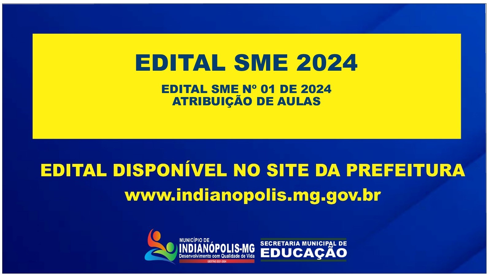 EDITAL SME 001/2024 – Atribuição de Aulas