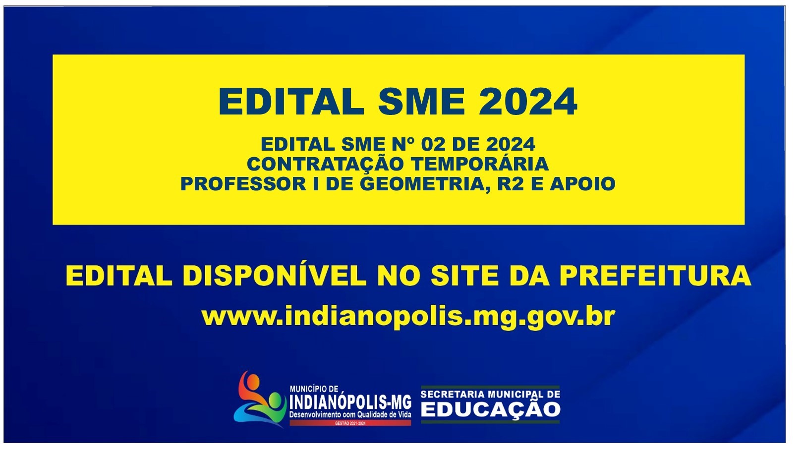 EDITAL SME – 02/2024 – Contratação Temporária