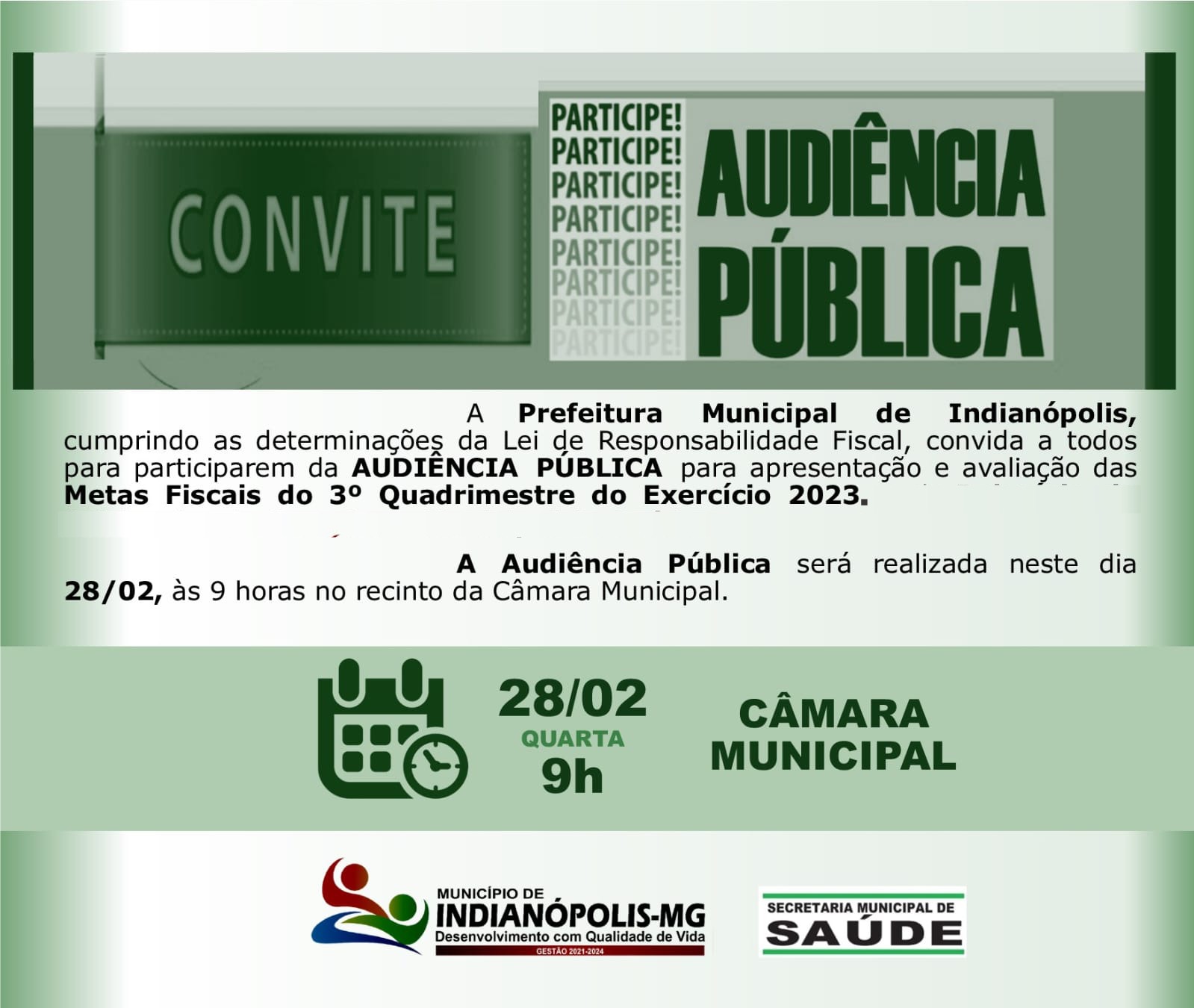 AUDIÊNCIA PÚBLICA METAS FISCAIS