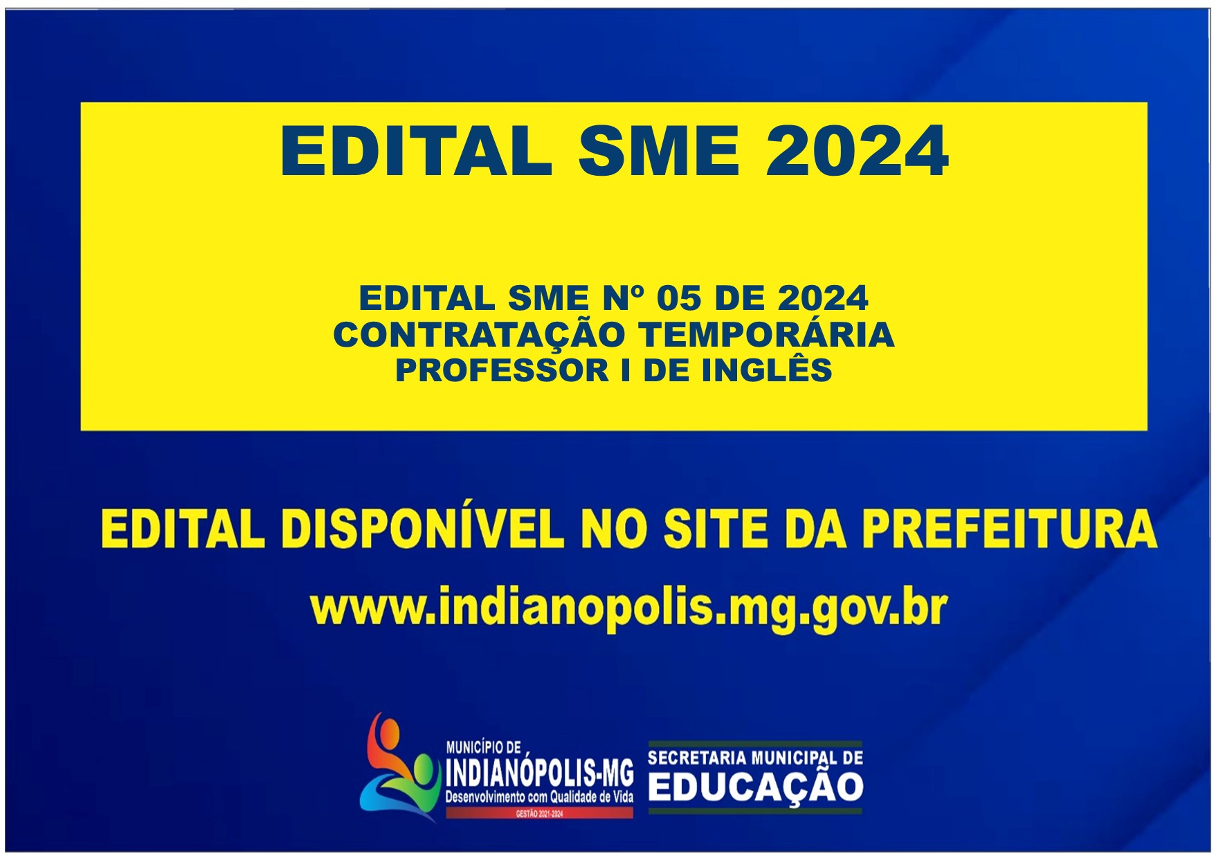 EDITAL 05/2024 – SME – Contratação Temporária