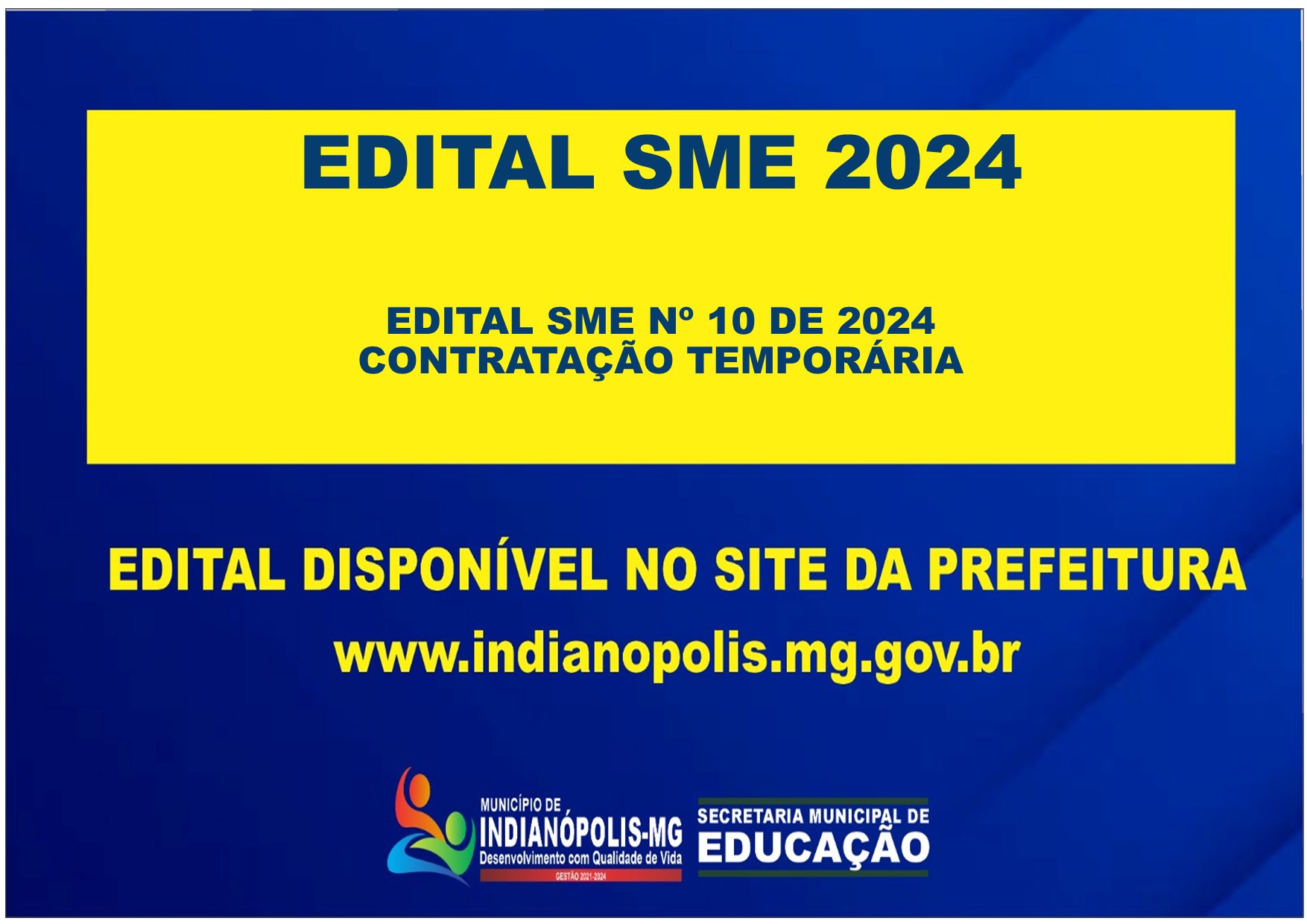 EDITAL SME – 010/2024 – Contratação Temporária