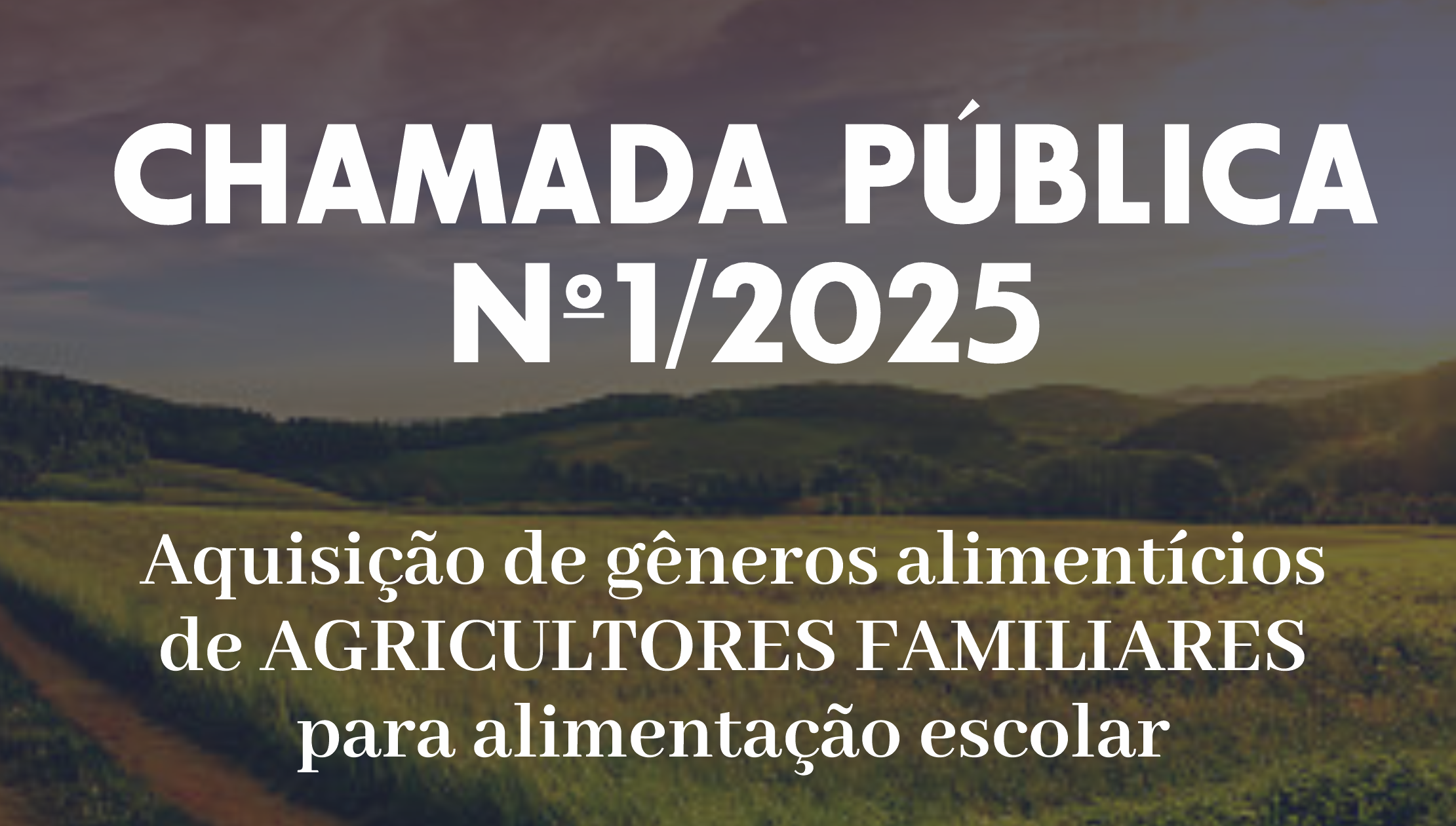 Prefeitura de Indianópolis publica edital para aquisição de alimentos da Agricultura Familiar