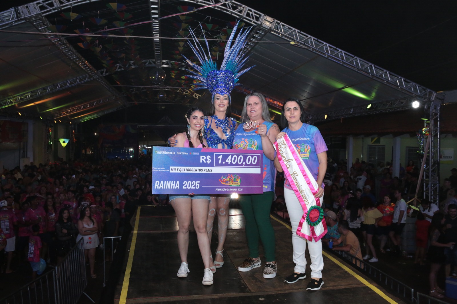 Blocos de rua voltam ao Carnaval de Indianópolis após 15 anos e premiação consagra os destaques do CarnaIndi 2025
