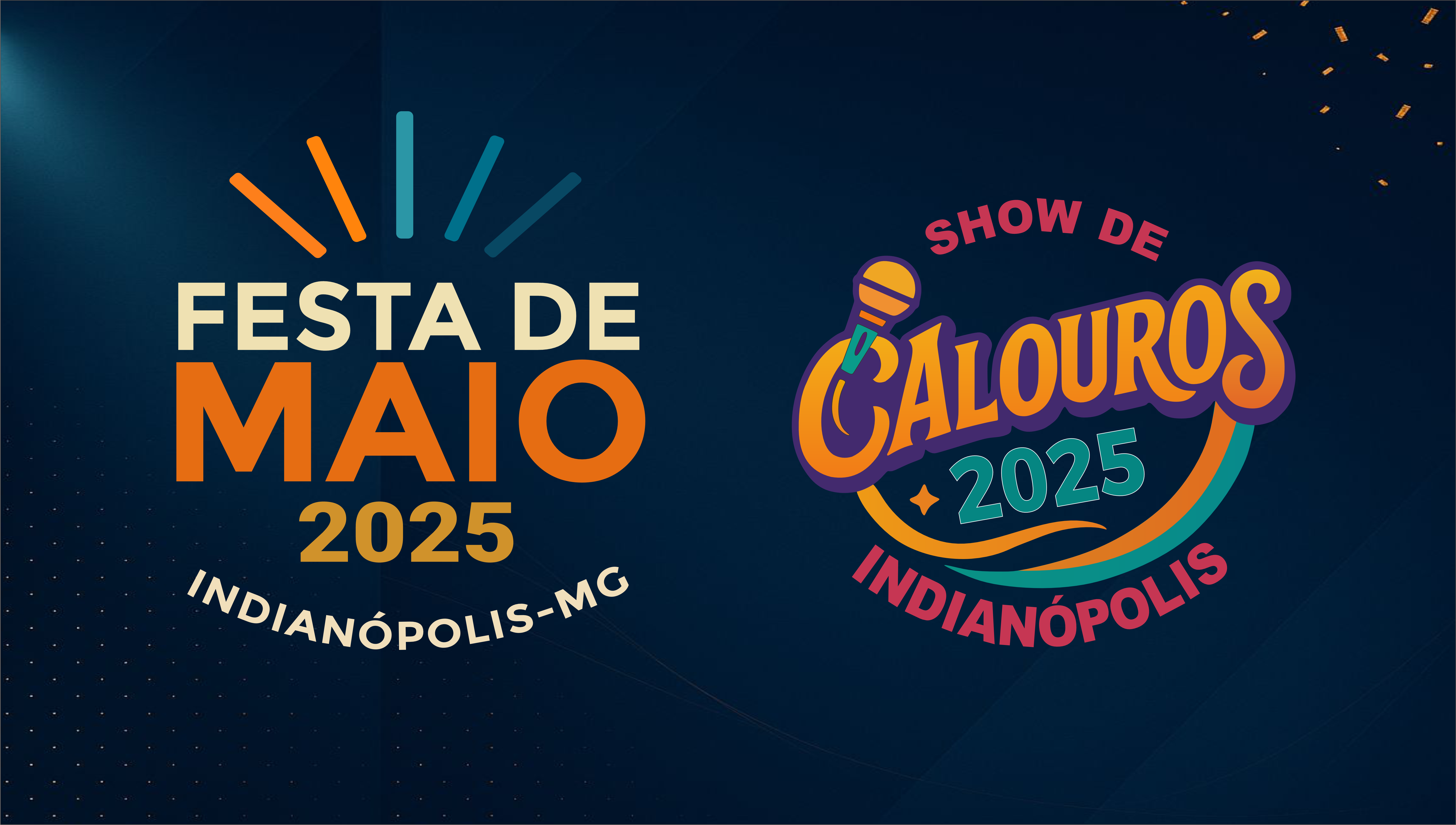 Prefeitura de Indianópolis apresenta identidade visual da Festa de Maio 2025 e do Show de Calouros