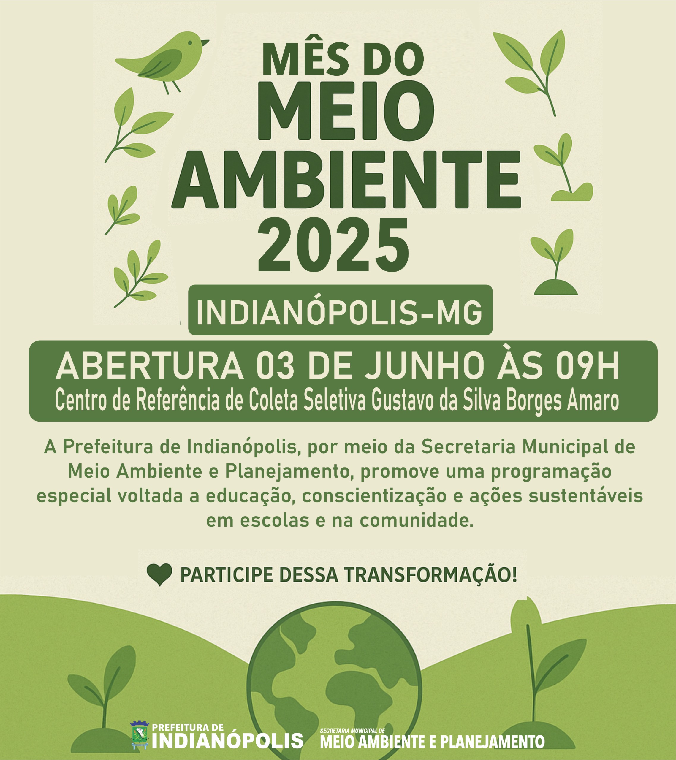 Mês do Meio Ambiente 2025 em Indianópolis
