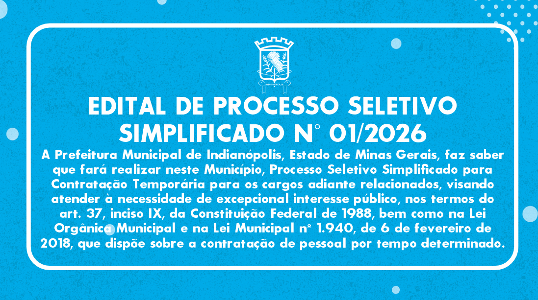 EDITAL DE PROCESSO SELETIVO SIMPLIFICADO N° 01/2026