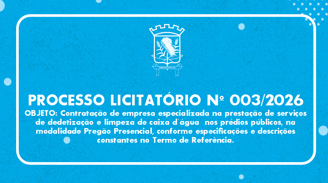 PROCESSO LICITATÓRIO Nº 003/2026 | EDITAL PREGÃO PRESENCIAL Nº 001/2026