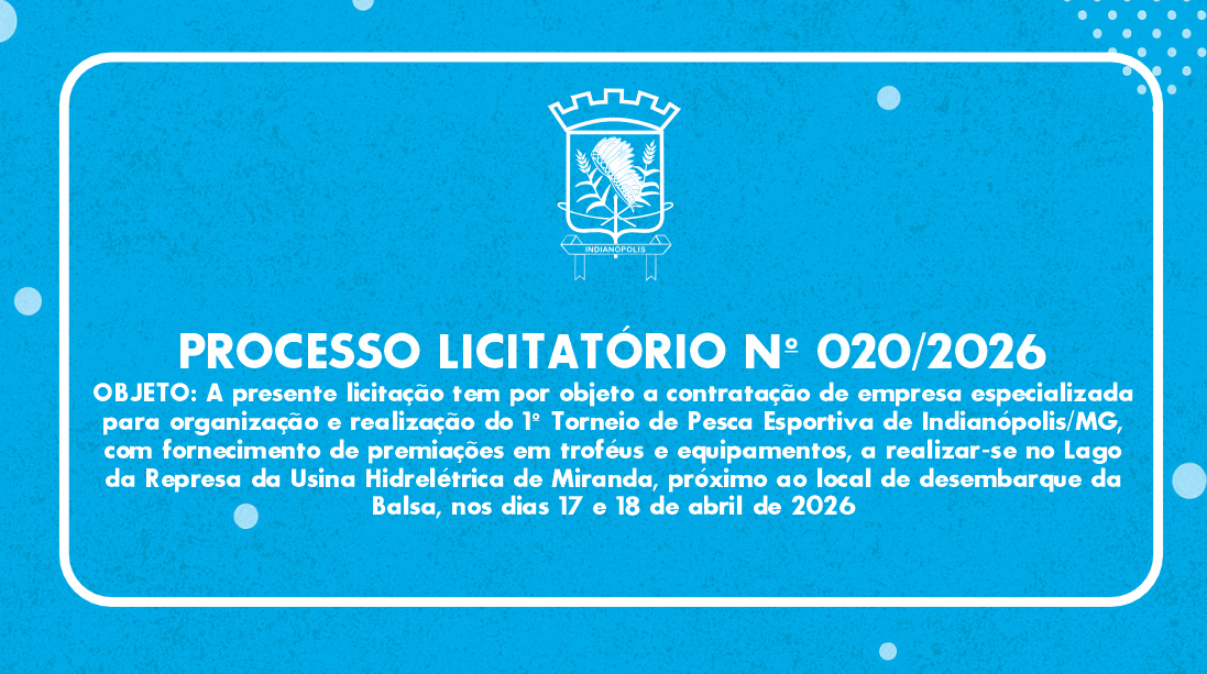 PROCESSO LICITATÓRIO Nº 020/2026