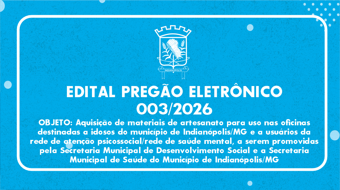 EDITAL PREGÃO ELETRÔNICO003/2026