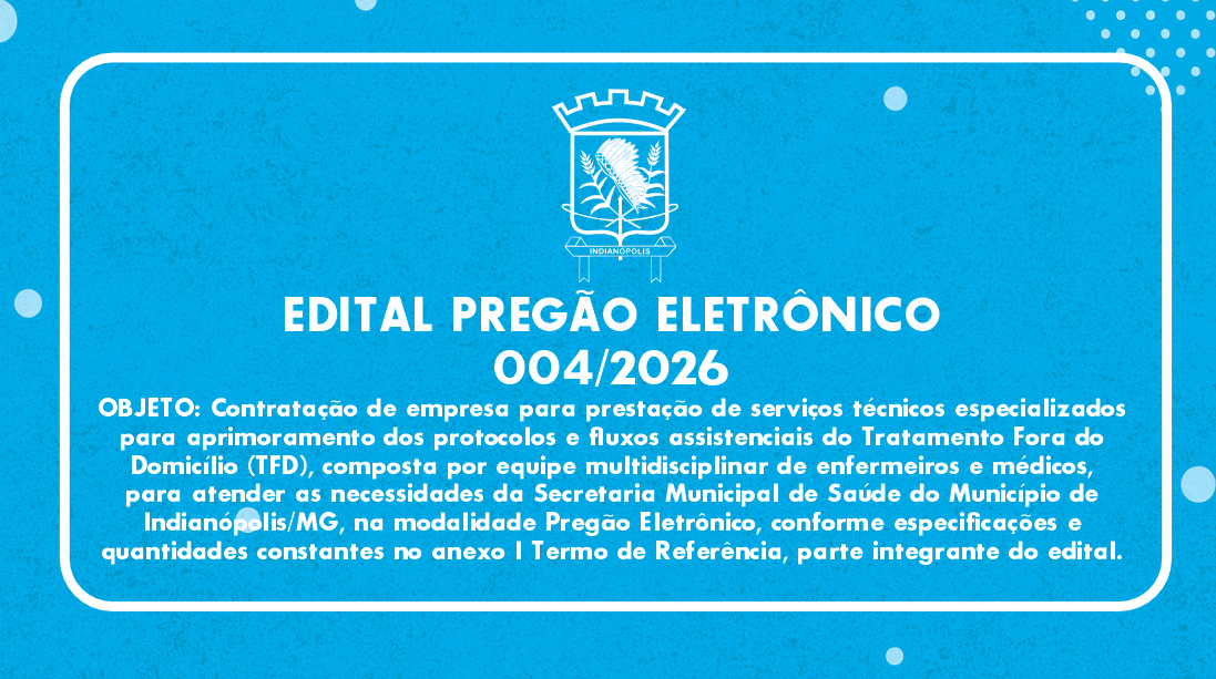 EDITAL PREGÃO ELETRÔNICO004/2026
