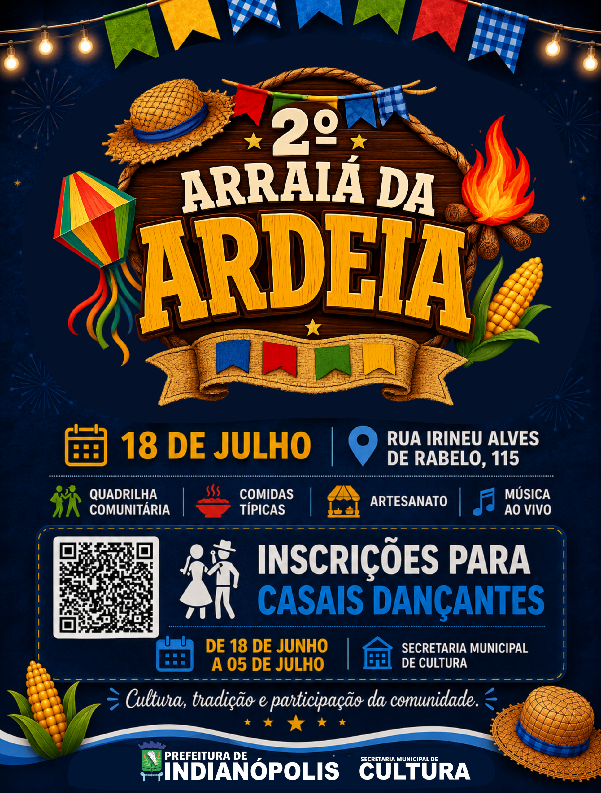 Inscrições abertas para os Casais Dançantes do 2º Arraiá da Ardeia