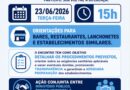 Audiência Pública orientará comerciantes do setor alimentício em Indianópolis