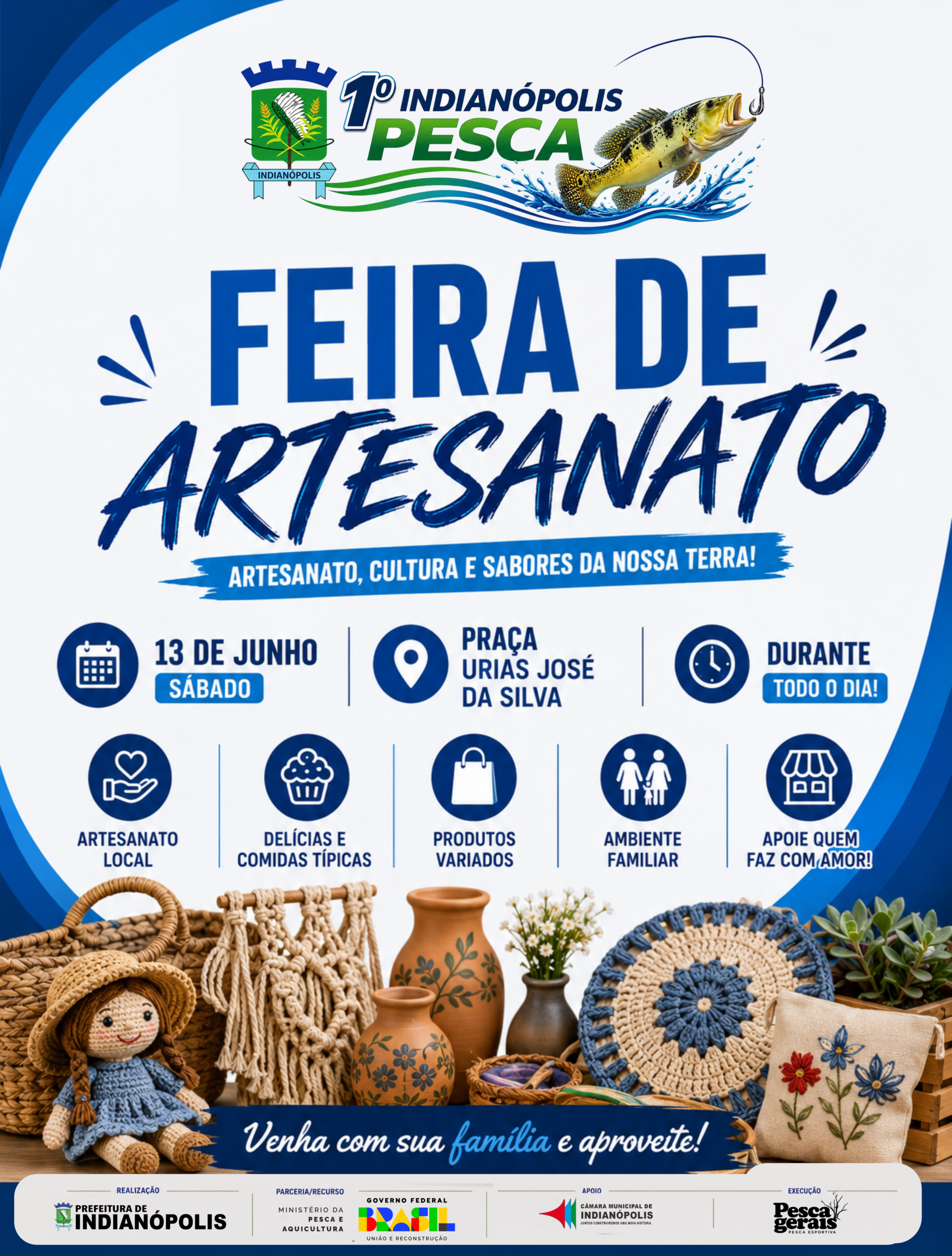 Feira de Artesanato integra programação do 1º Indianópolis Pesca