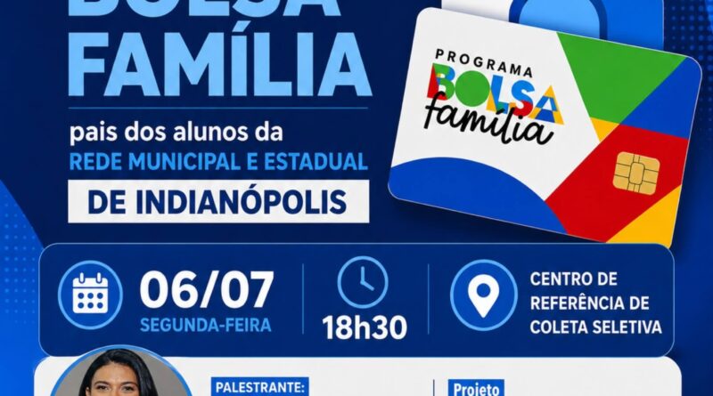 Prefeitura de Indianópolis promove reunião com beneficiários do Bolsa Família e pais de alunos da rede pública