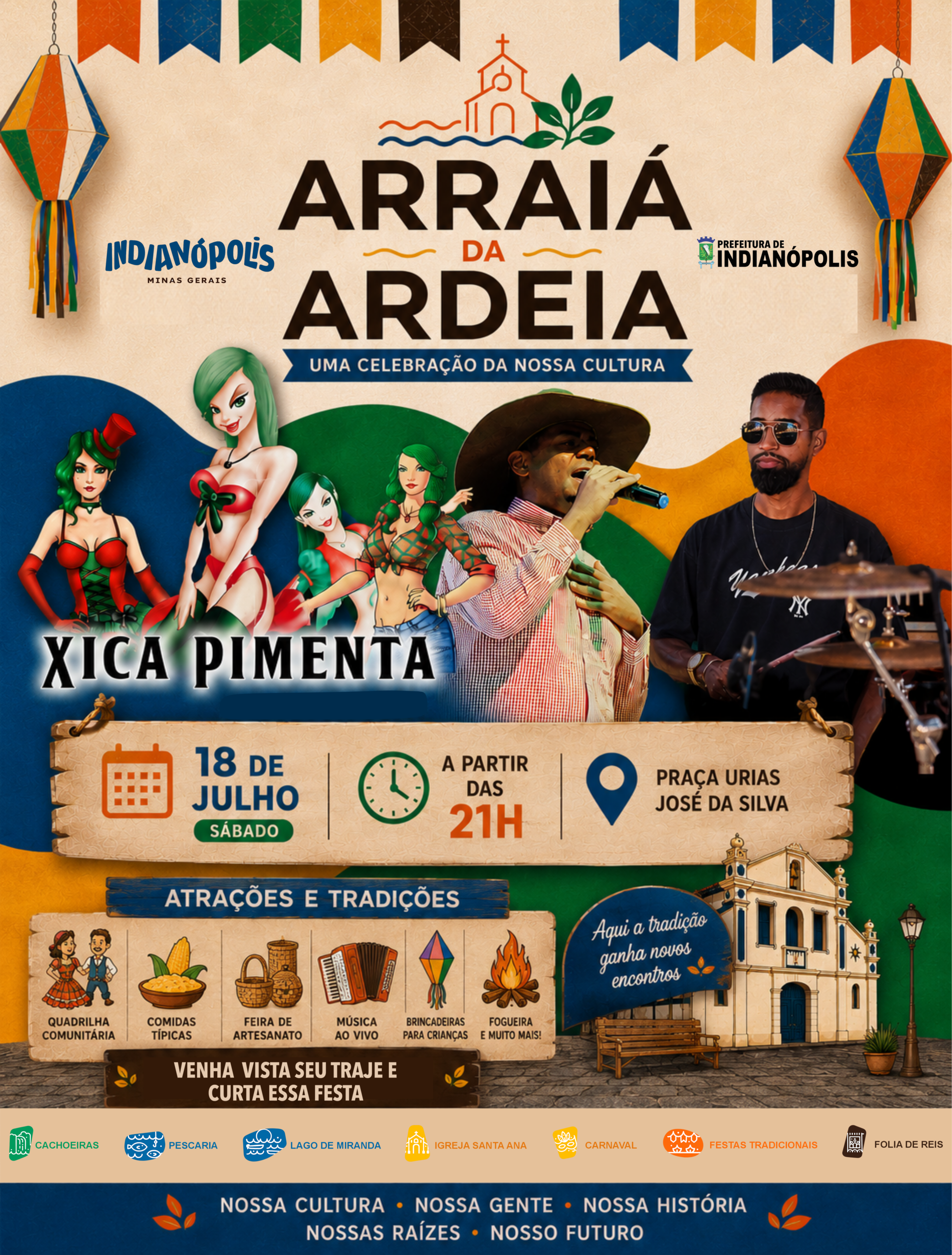 Arraiá da Ardeia será realizado neste sábado em Indianópolis Arraiá da Ardeia será realizado neste sábado em Indianópolis