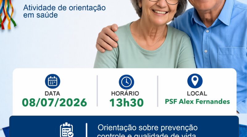 Prefeitura de Indianópolis promove ação de orientação sobre hipertensão e diabetes