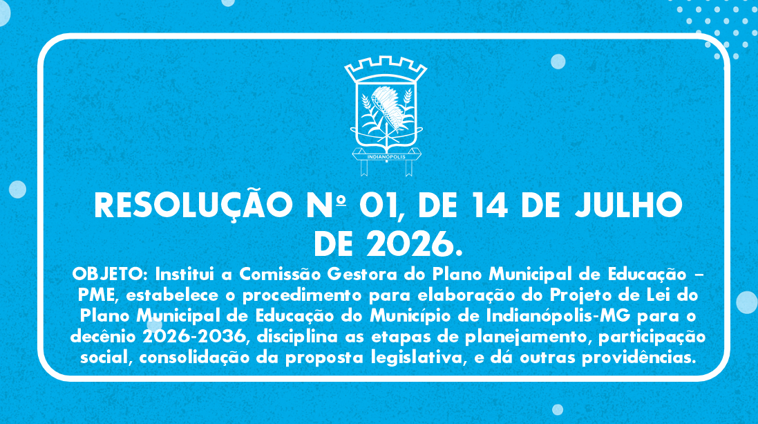 RESOLUÇÃO Nº 01, DE 14 DE JULHO DE 2026.