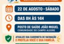 Multivacinação será realizada neste sábado em Campo Alegre