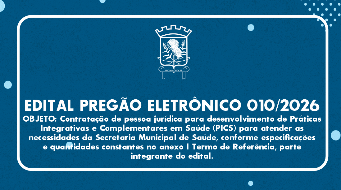 EDITAL PREGÃO ELETRÔNICO 010/2026