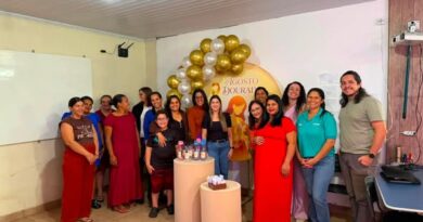 Gestantes participam de encontro com orientações sobre gravidez, parto e amamentação