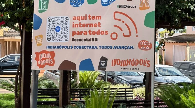 Conecta Indi: Wi-Fi gratuito já funciona na Praça Central