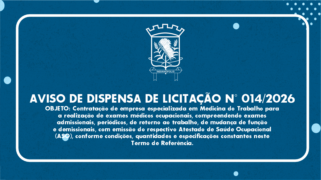 AVISO DE DISPENSA DE LICITAÇÃO N° 014/2026