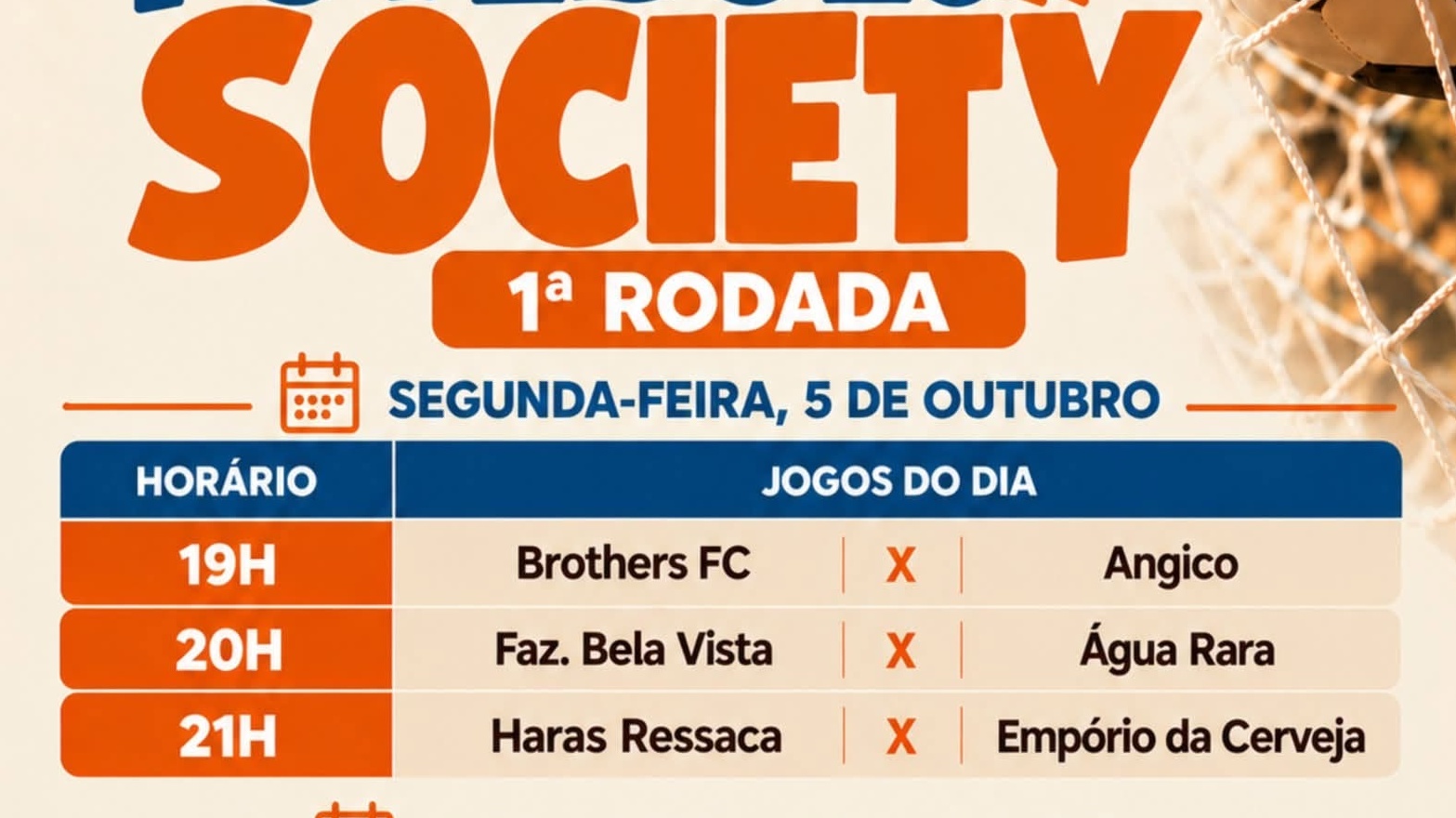 Copa Society inicia hoje, 5 de outubro